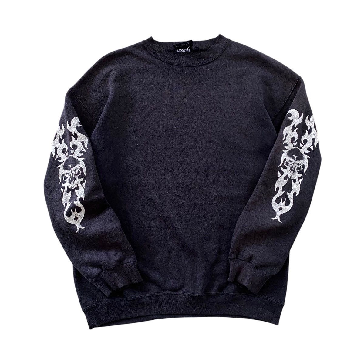Band Tees × Vintage Rare Death Low ABYSS Of SELF Skull Black Angel Sweatshirt Size US L / EU 52-54 / 3 - 3 Thumbnail