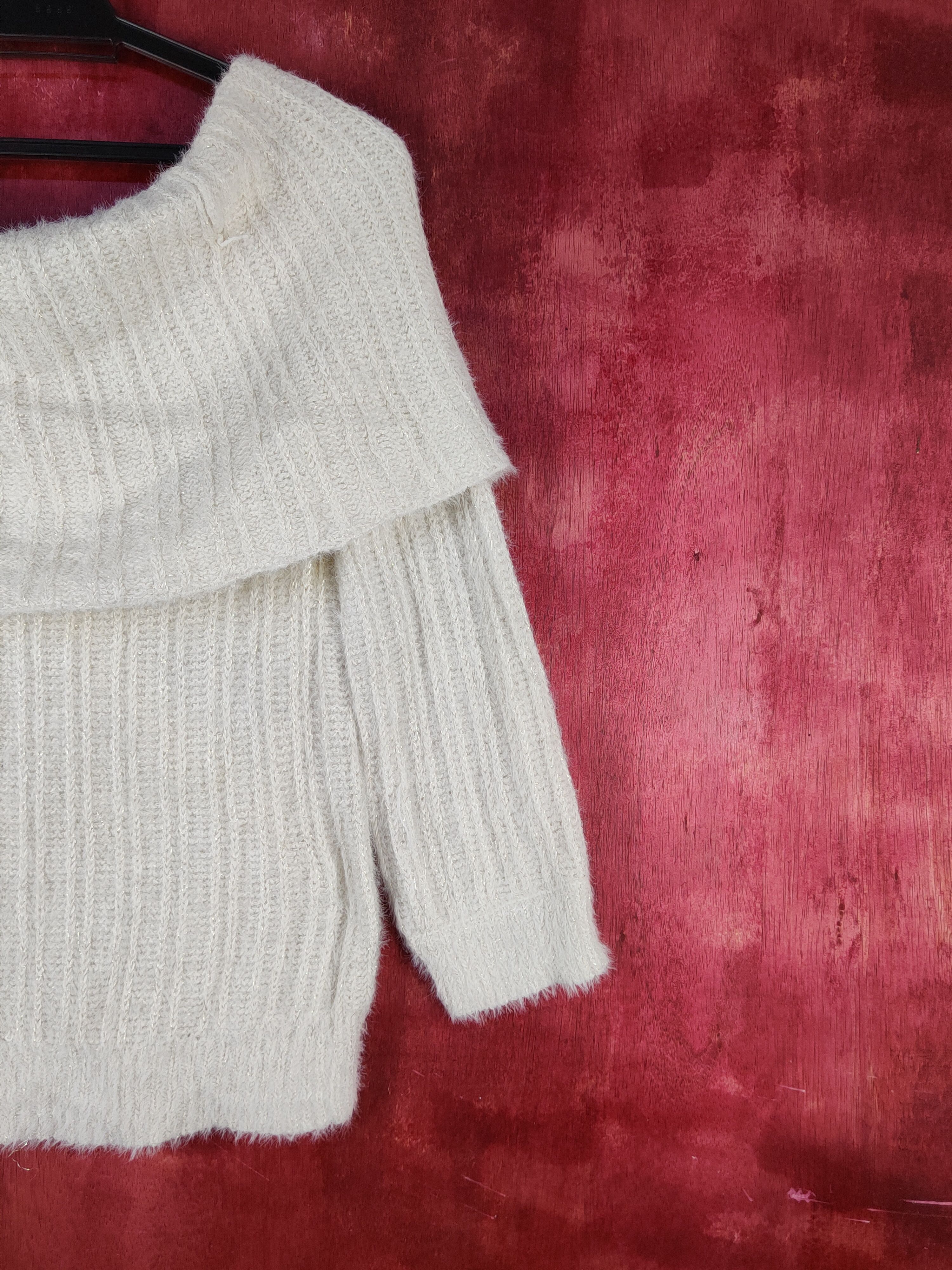 Japanese Brand Rag Out Cream Shag Shaggy Fur Mohair Knitwear #S2281 Size M / US 6-8 / IT 42-44 - 9 Thumbnail