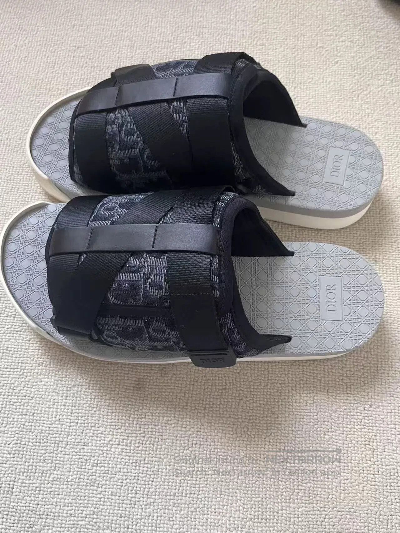 Dior dior alpha black comfortable men's sandals. Size US 10 / EU 43 - 7 Thumbnail