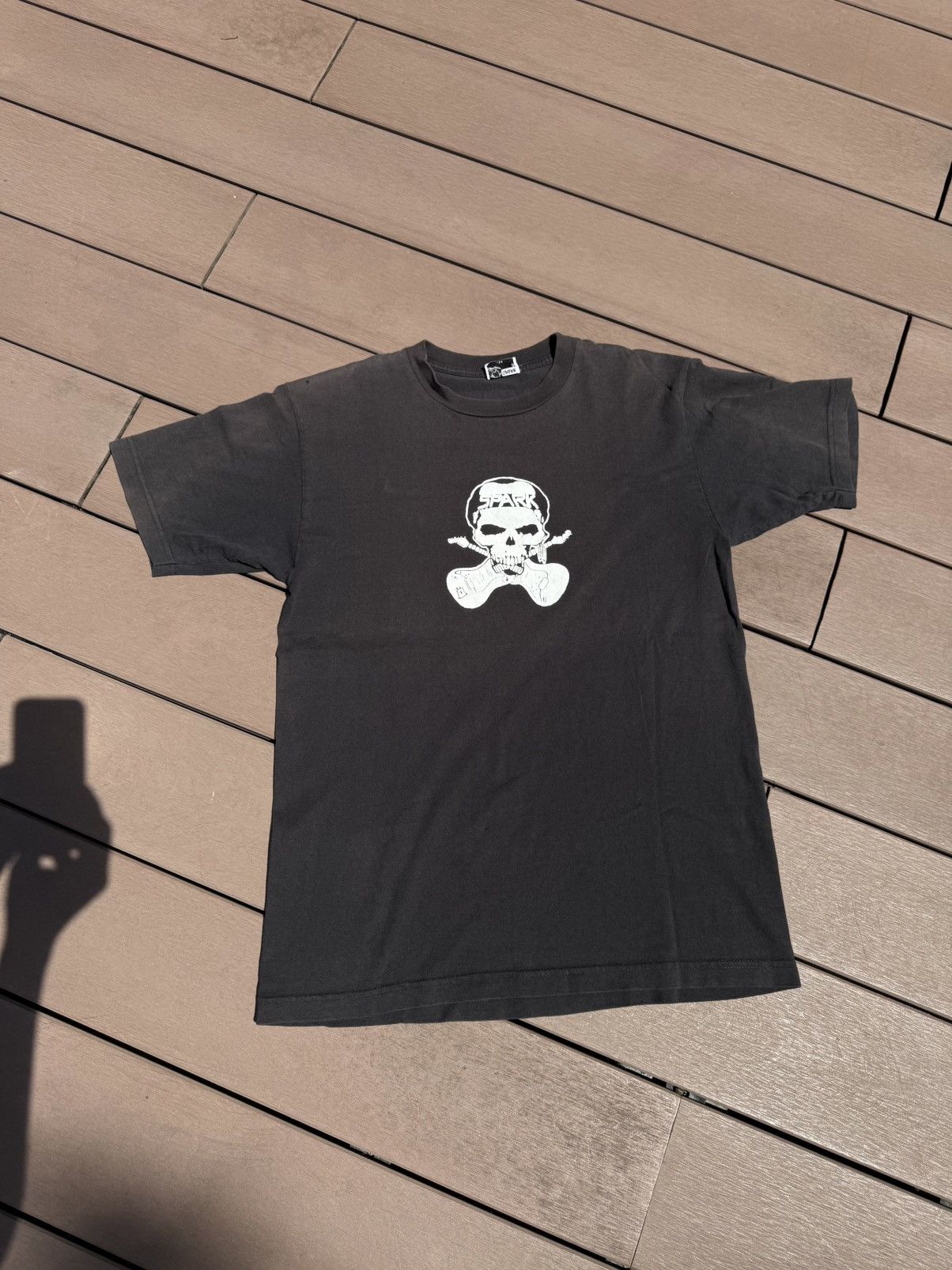 Vintage Spark Skull n Guitar skate tshirt Size US M / EU 48-50 / 2 - 9 Thumbnail
