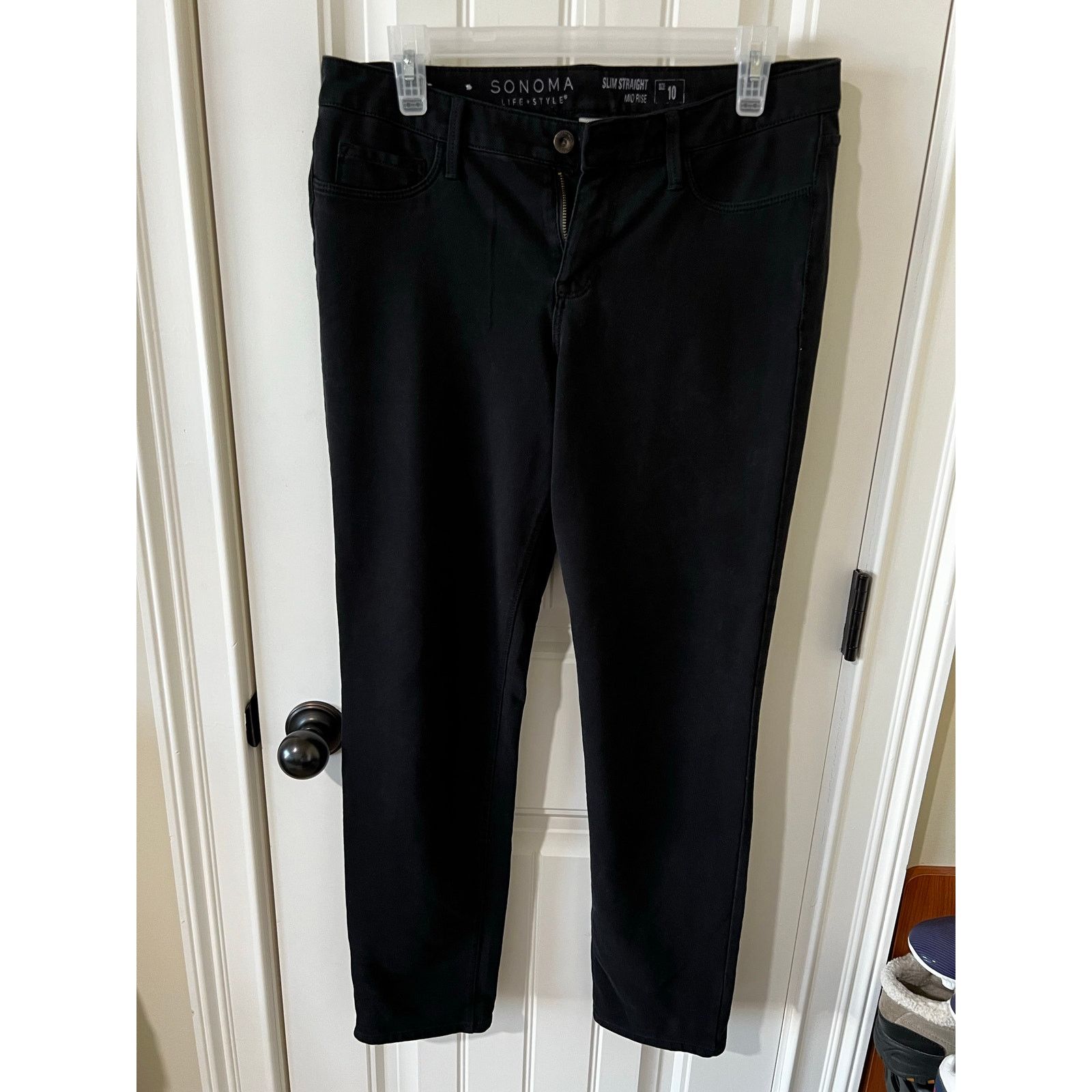 Sonoma Sonoma Life + Style Jeans Slim Straight Denim Skinny black Size 32" / US 10 / IT 46 - 2 Thumbnail