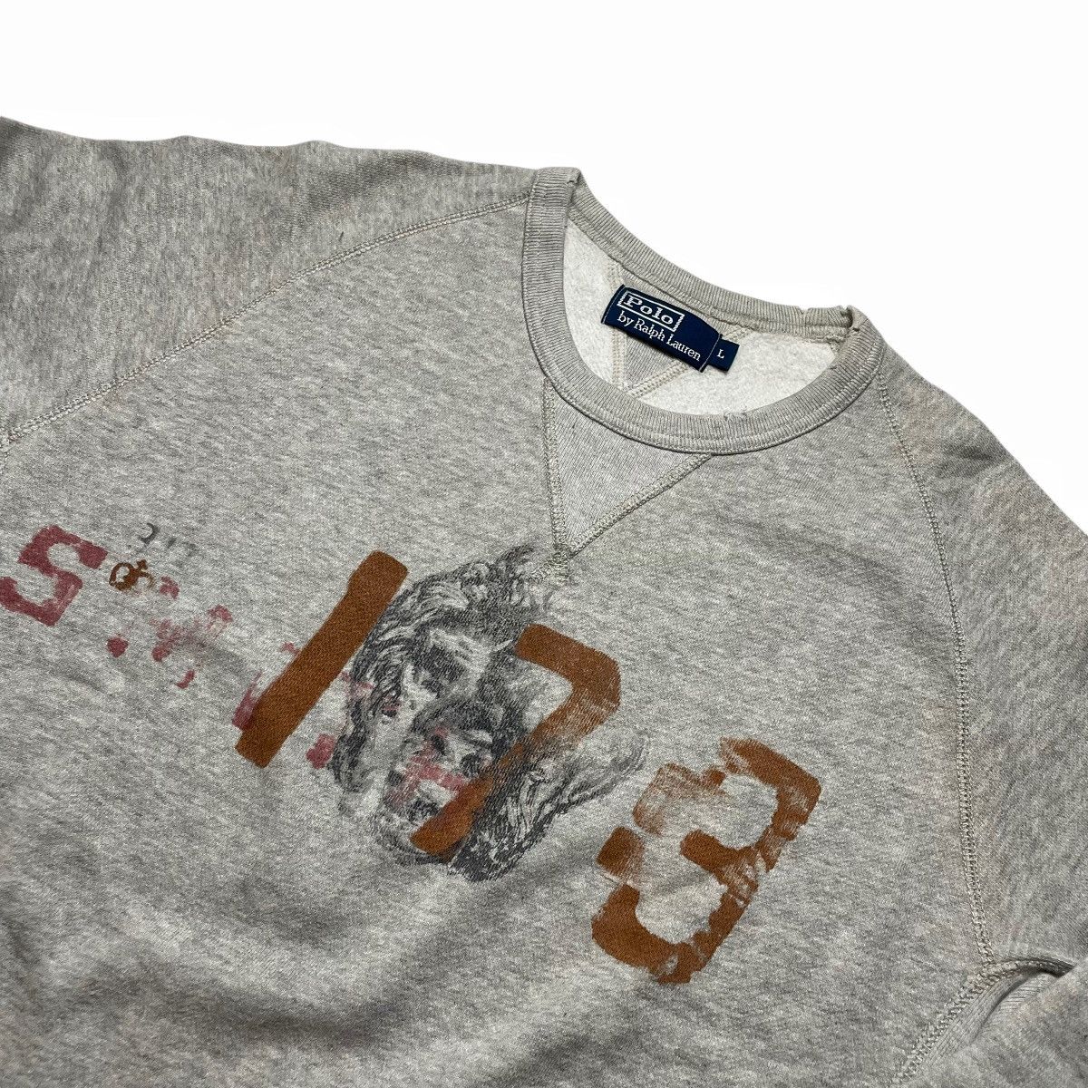Polo Ralph Lauren Vintage Polo Ralph Lauren Heavyweight Double V Sweathsirt Size US L / EU 52-54 / 3 - 3 Thumbnail