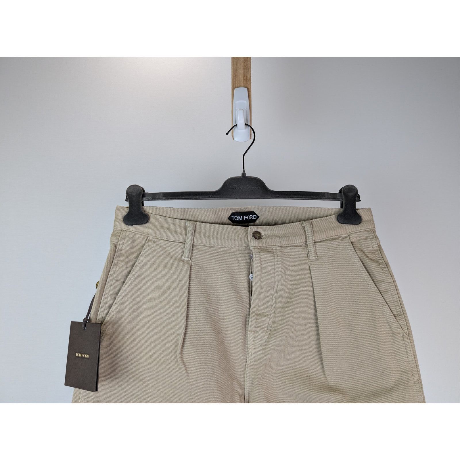 Tom Ford o1rshd1 Tapered Cotton Chino Jeans in Beige Size US 34 / EU 50 - 3 Thumbnail