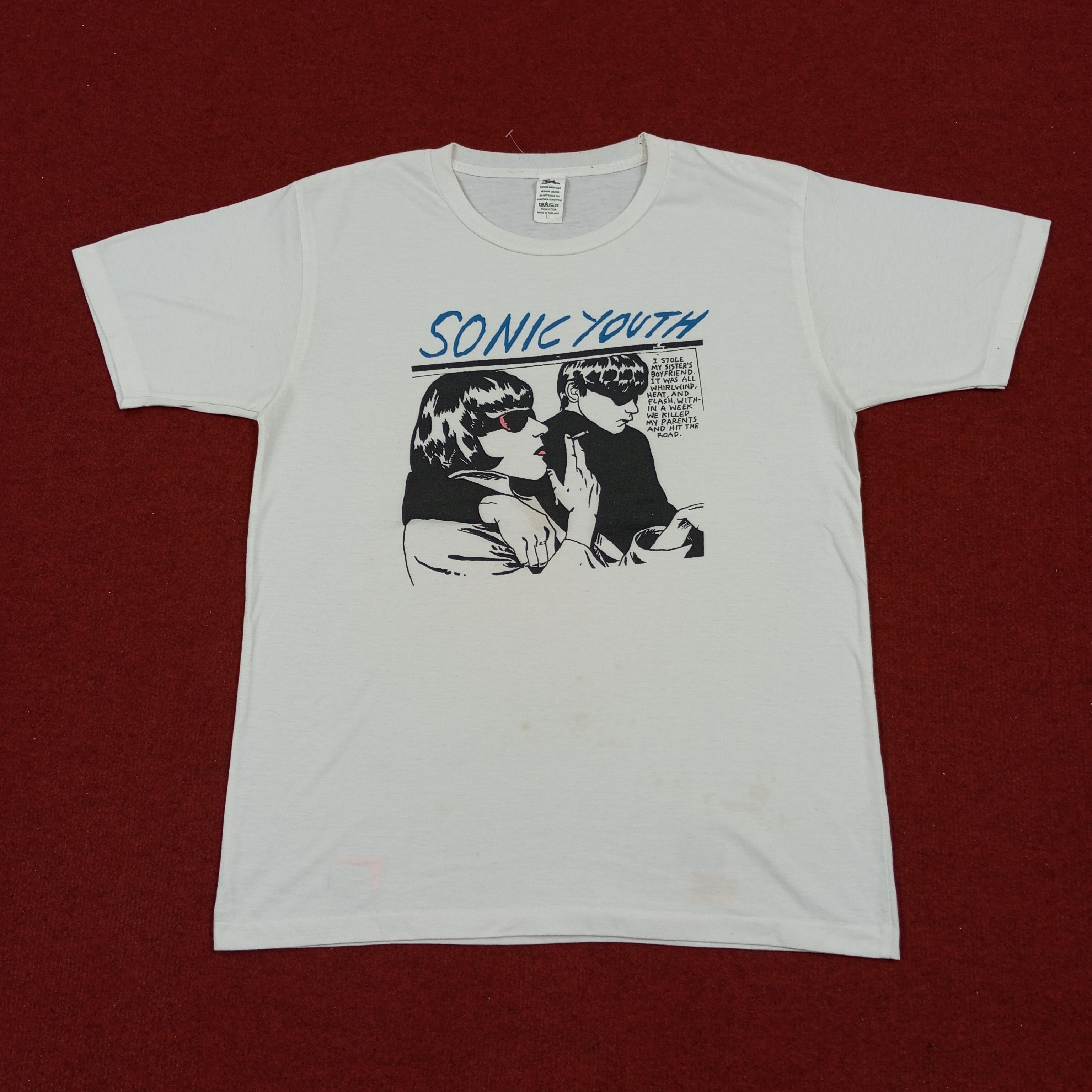 Band Tees × Vintage Sonic Youth Rock Band Tshirt Size US M / EU 48-50 / 2 - 1 Thumbnail