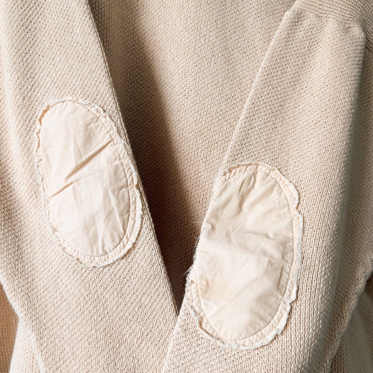 Raf Simons Raf Simons SS04 Runway THRASHED Elbow Patch Knit Sweater Size US XL / EU 56 / 4 - 7 Thumbnail