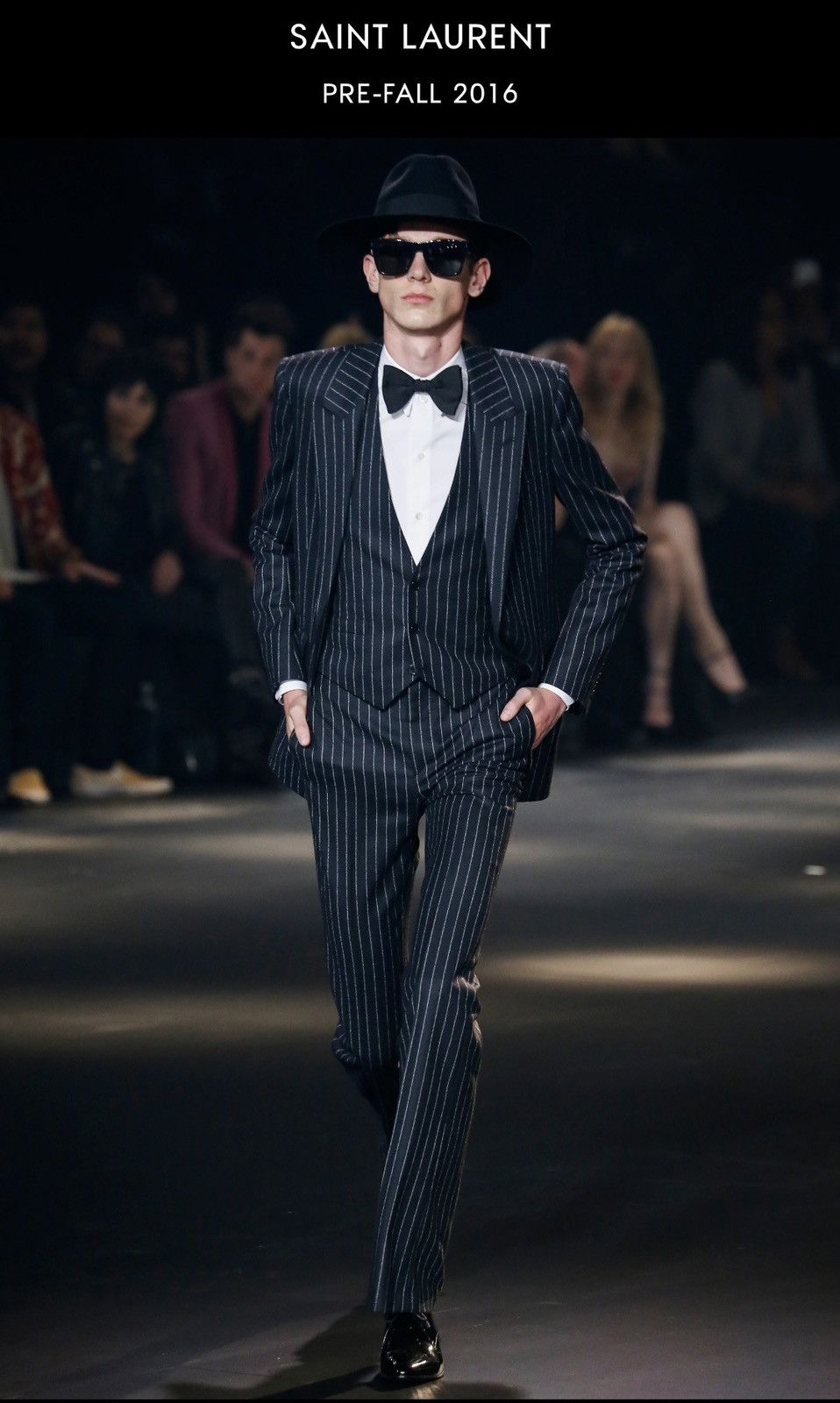 えんSAINT LAURENT PARIS by hedislimane Hedi Slimane × Saint Laurent Paris FW 2016 Palladium complete suit