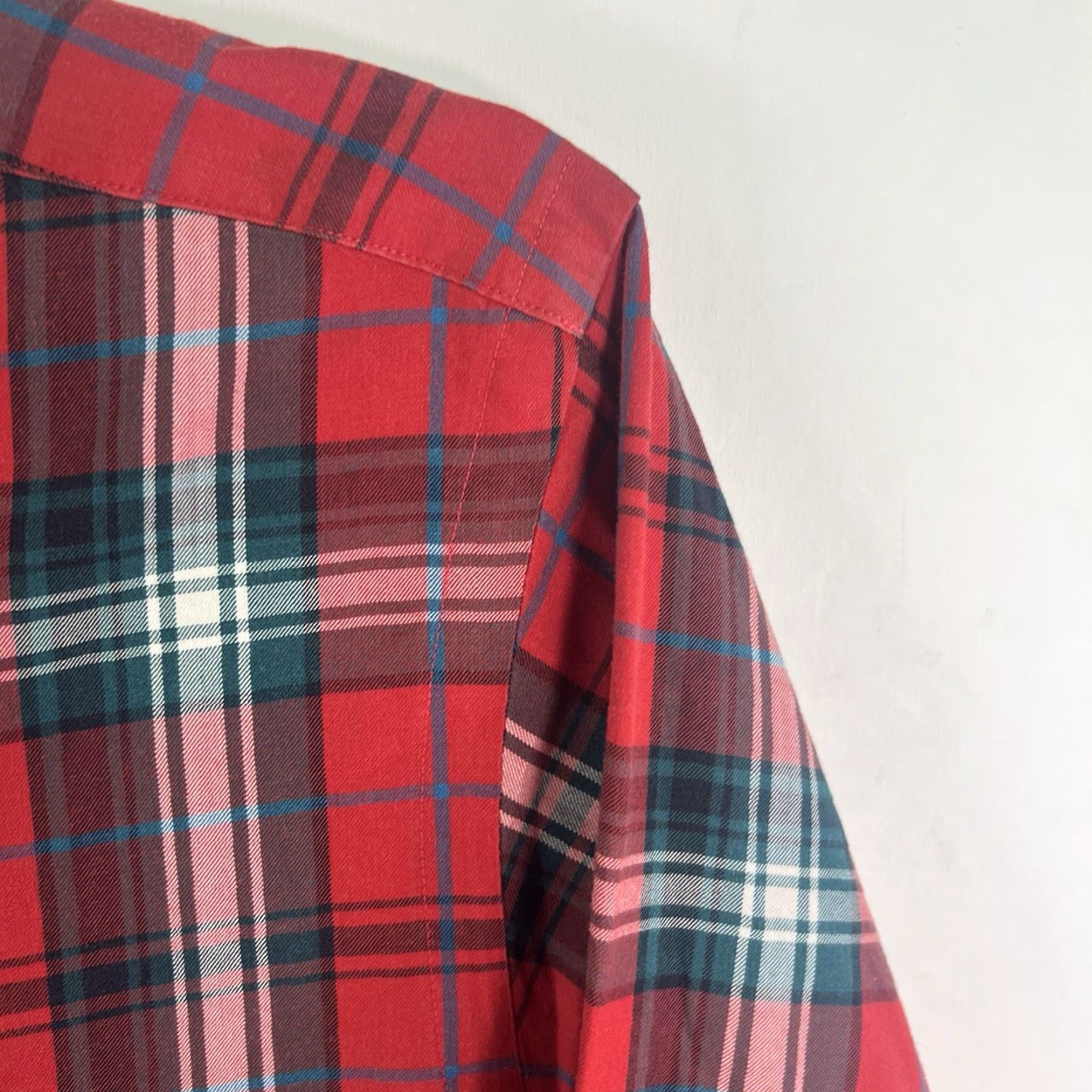 Ralph Lauren VINTAGE? No. Ralph Lauren Plaid Classic Fit Button-Down Shirt Mens 2XL Red/Blue Cotton LS Size US XXL / EU 58 / 5 - 2 Thumbnail