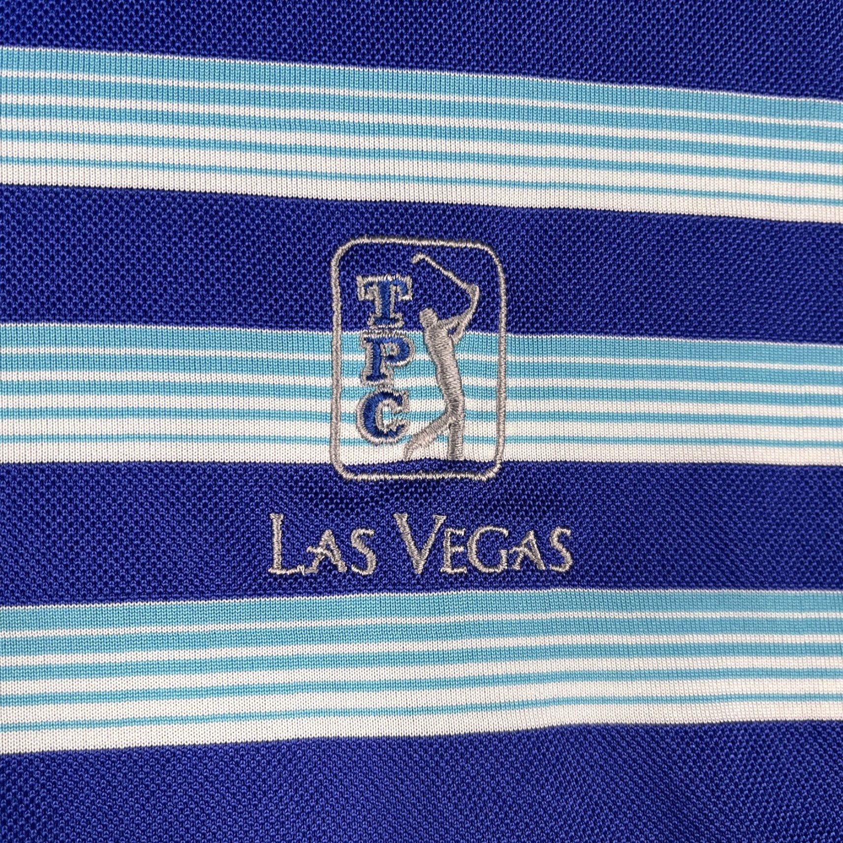 Nike Nike Golf Tour Performance Polo Shirt Mens L Blue Striped Size US L / EU 52-54 / 3 - 3 Thumbnail