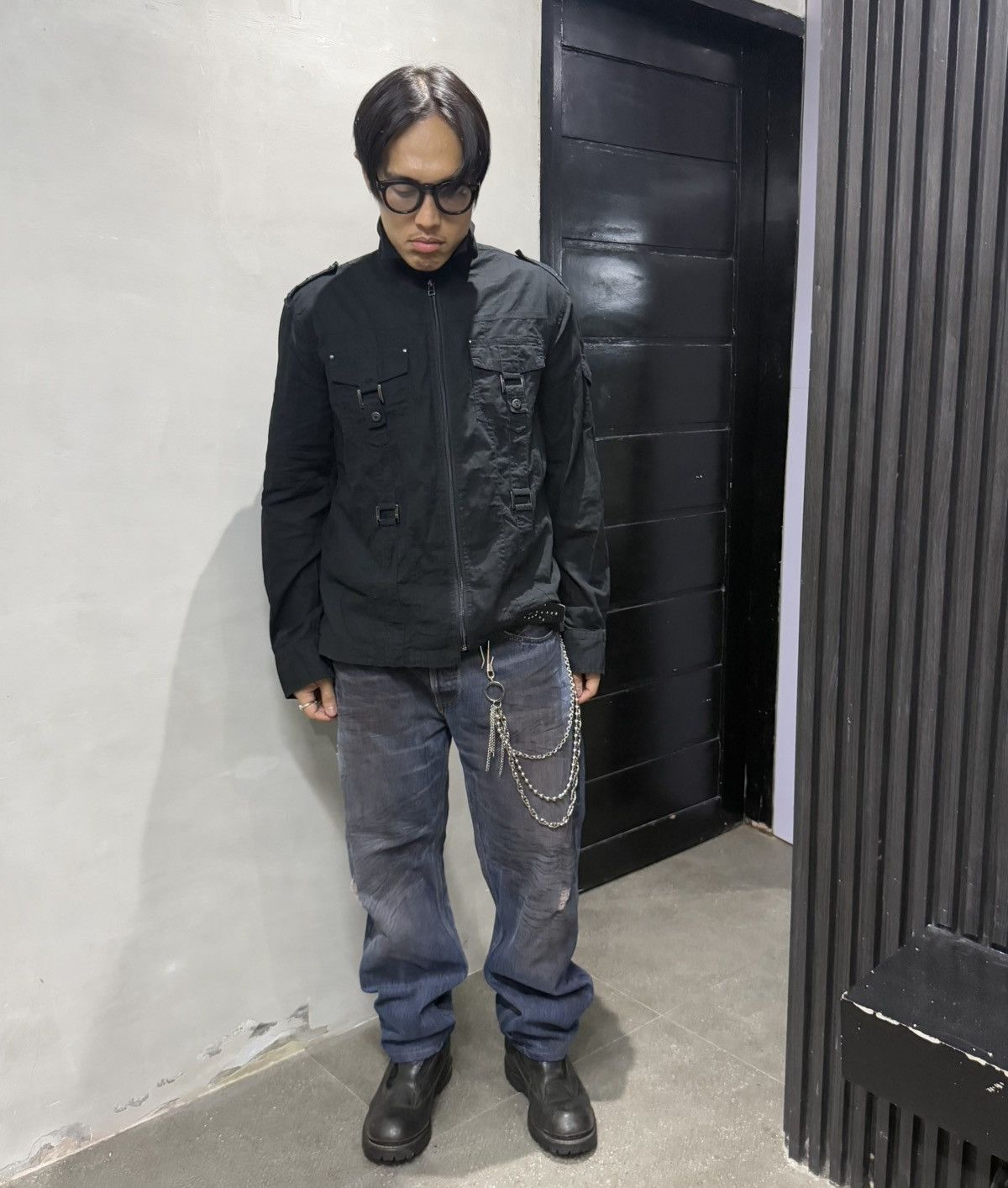 Japanese Brand Japanese Brand Signal Point Japan Bondage Long Sleeve Shirt Size US L / EU 52-54 / 3 - 6 Thumbnail