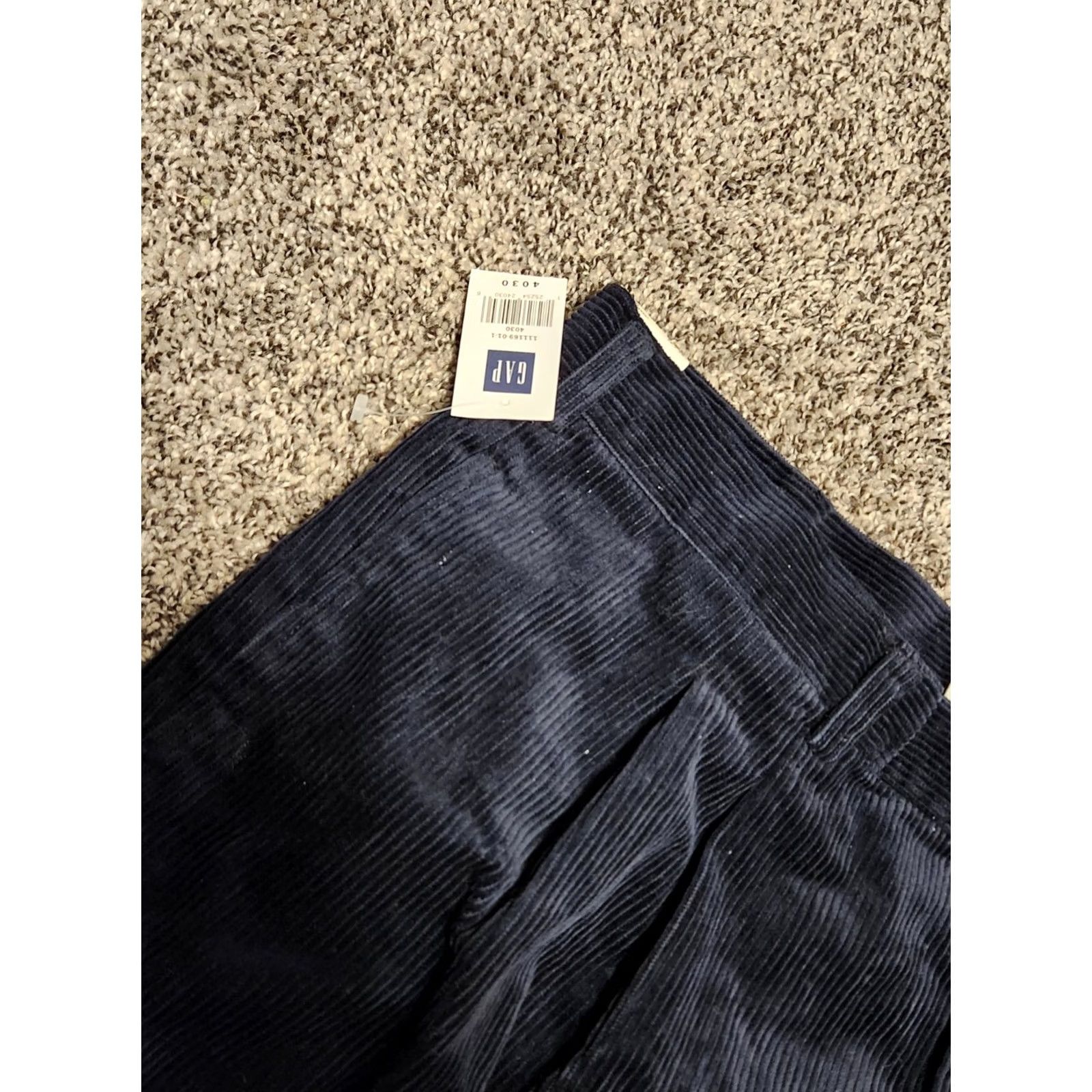 Gap VINTAGE Gap Pants Corduroy Blue 40x30 Men’s 1990s Regular Cotton Chino New Size US 40 / EU 56 - 2 Thumbnail