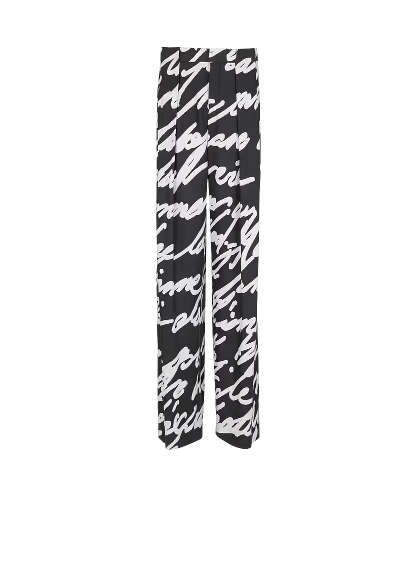 o1s1wg110126 Pleated Trousers in Black