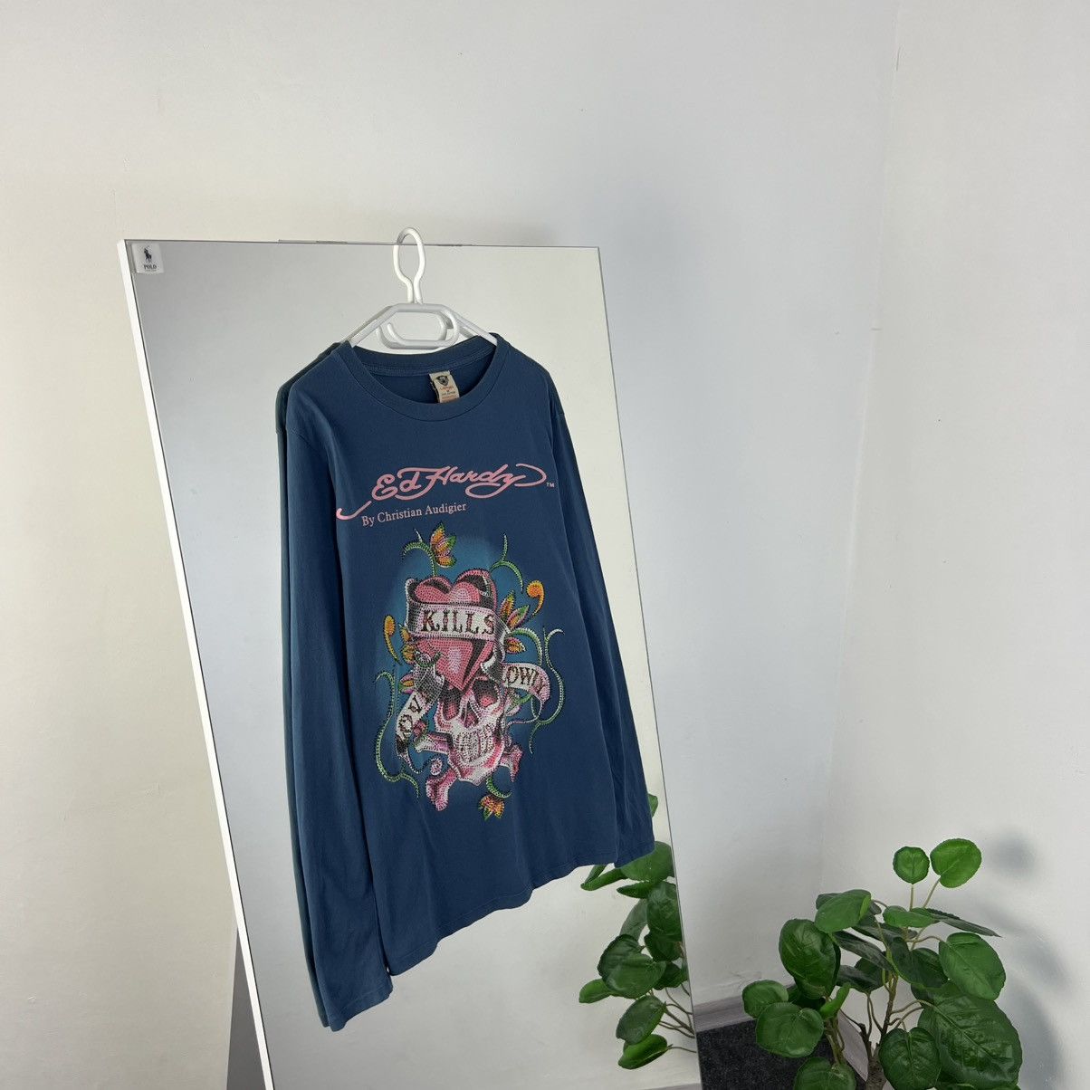 Ed Hardy Vintage Y2K Ed Hardy Big Logo Japanese Style Long Sleeve Size US M / EU 48-50 / 2 - 1 Thumbnail