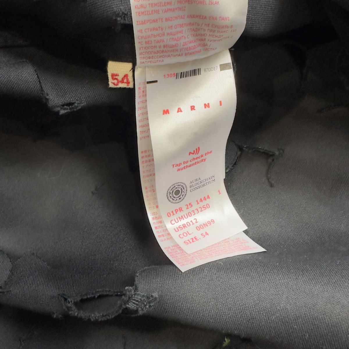 Marni MARNI Black Cut Out Detail Shirt Button Up Size 54 Size US L / EU 52-54 / 3 - 7 Thumbnail