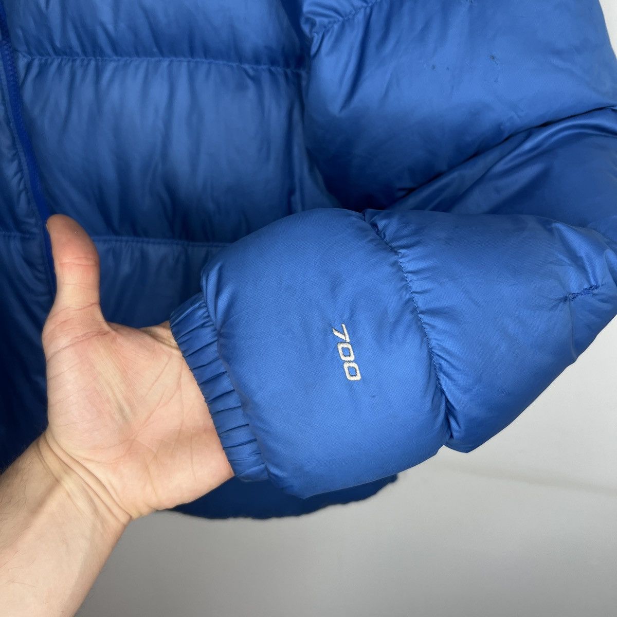 The North Face The North Face Nuptse 700 Blue Logo Puffer Down Jacket Size US L / EU 52-54 / 3 - 7 Thumbnail