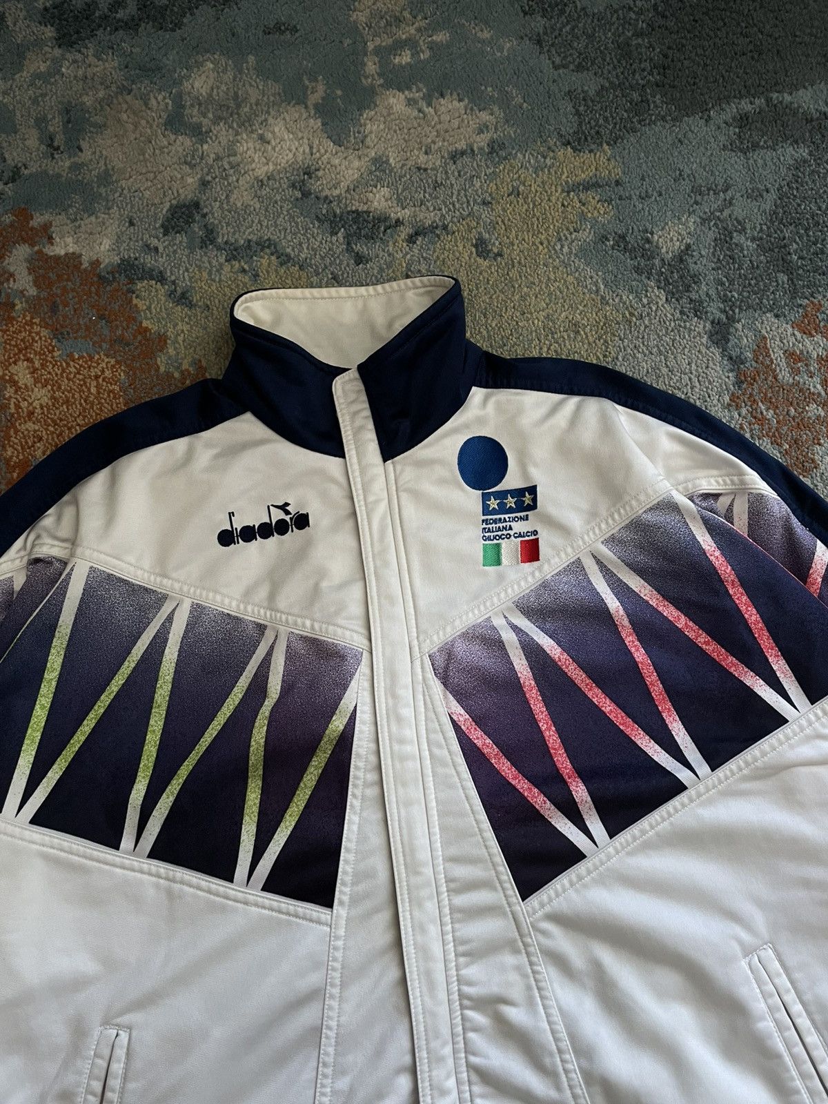 Other Diadora Italy Vintage 1990s Track Jacket Size US L / EU 52-54 / 3 - 2 Thumbnail