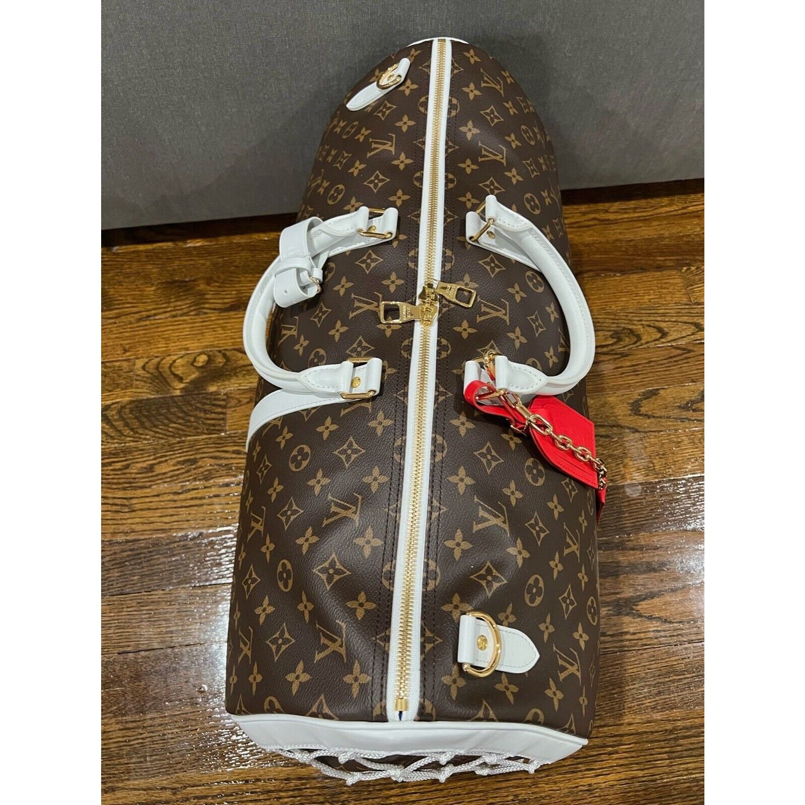 Louis Vuitton Louis Vuitton Keepall Bandouliere NBA Basketball Travel Bag Size ONE SIZE - 9 Thumbnail