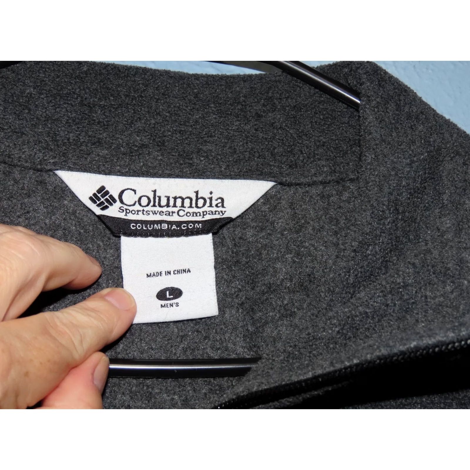 Vintage Columbia Jacket Mens L Full Zip Dark Gray Fleece Size US L / EU 52-54 / 3 - 7 Thumbnail