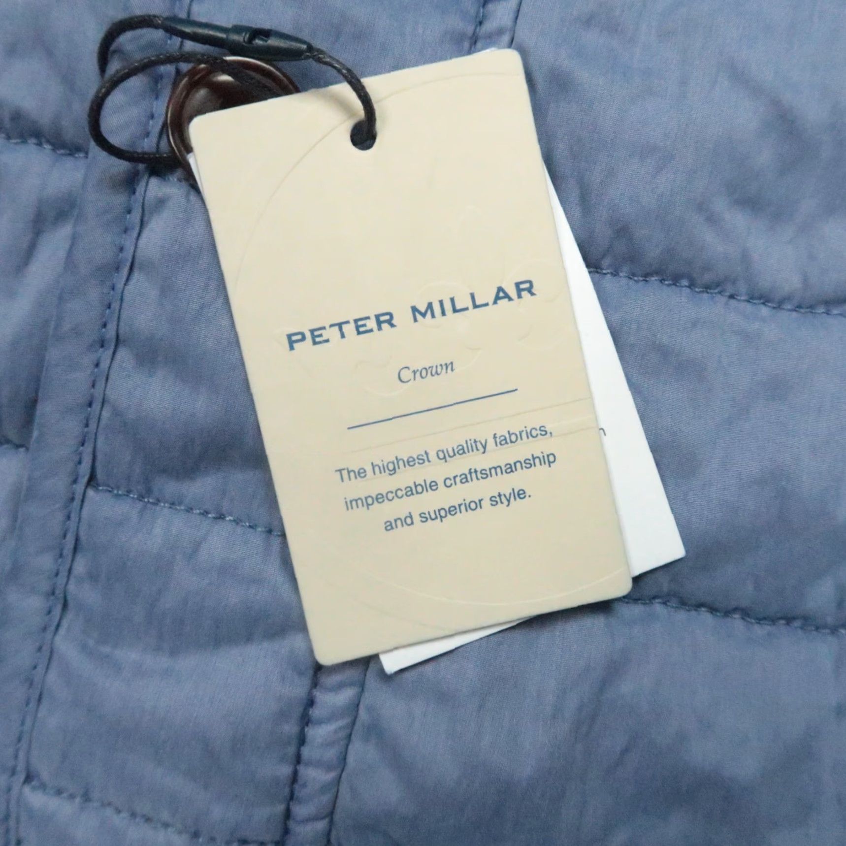 Peter Millar Peter Millar Vest Men Medium Blue Greenwich Warmth Full Zip Pockets Quilted NWT Size US M / EU 48-50 / 2 - 4 Thumbnail