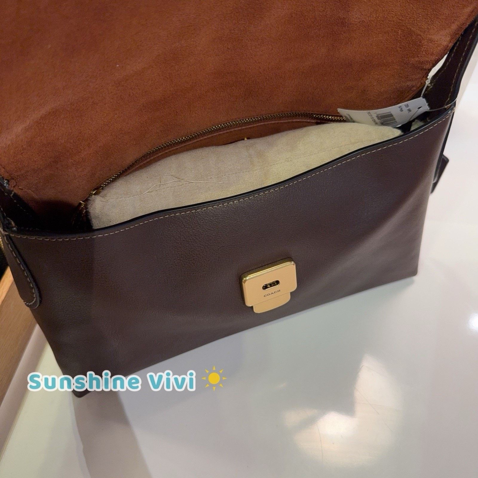 Coach NWT Coach Chelsea Shoulder Bag 30 Brass maple Leather Cds58 Size ONE SIZE - 2 Thumbnail