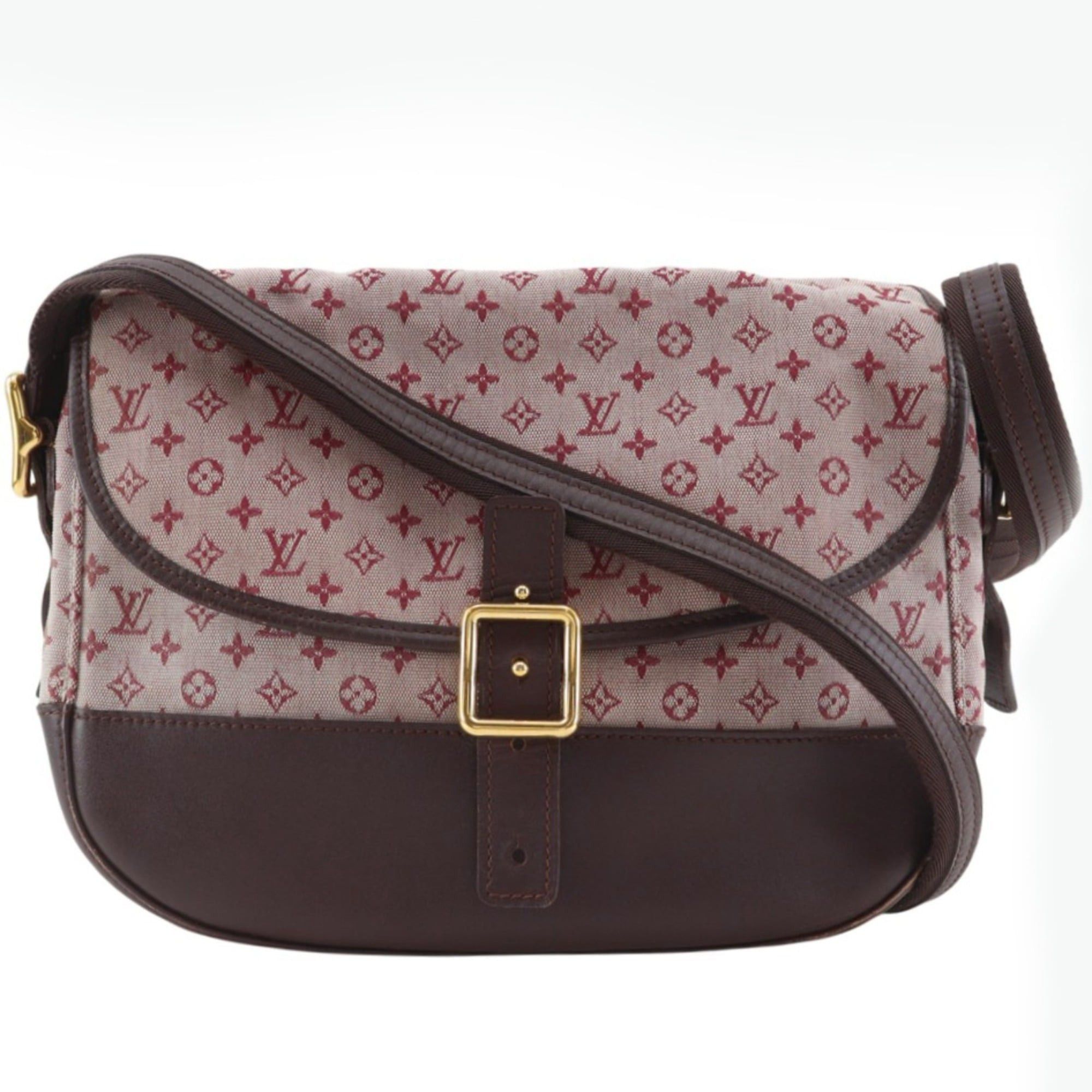 Louis Vuitton Louis Vuitton Belanger Shoulder Bag M92171 Monogram Mini Canvas Cherry 2004 Red TH0014 A5 Flap Women's Size ONE SIZE - 1 Thumbnail