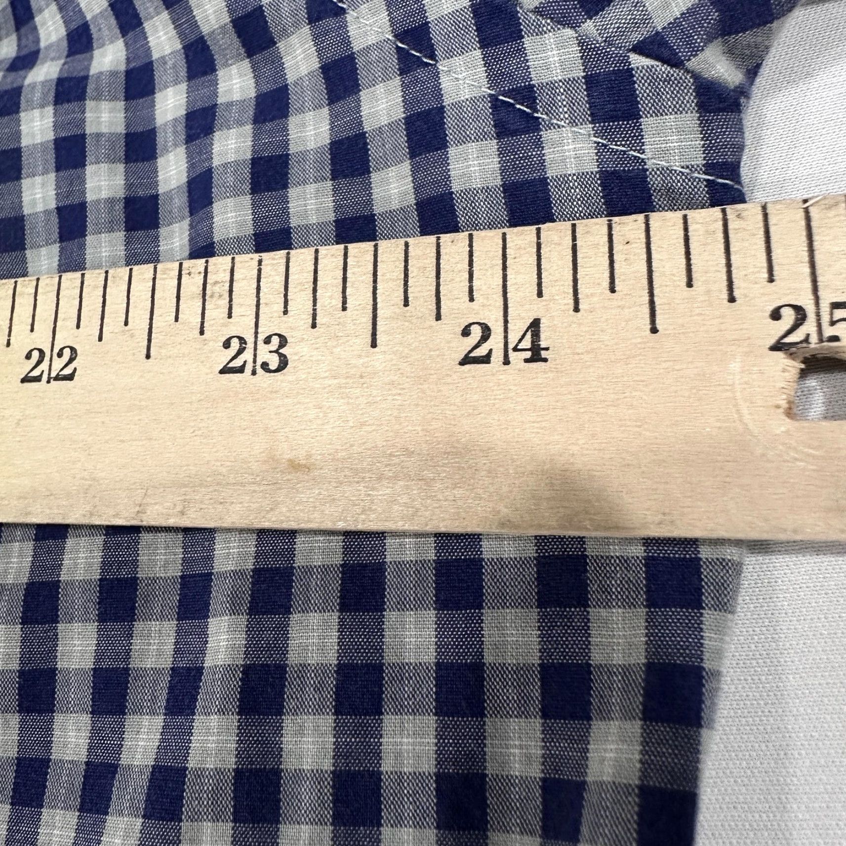 Nautica Nautica Shirt Mens XL Blue Gray Check Button-Up Long Sleeve Classic Cotton Blend Size US XL / EU 56 / 4 - 6 Thumbnail