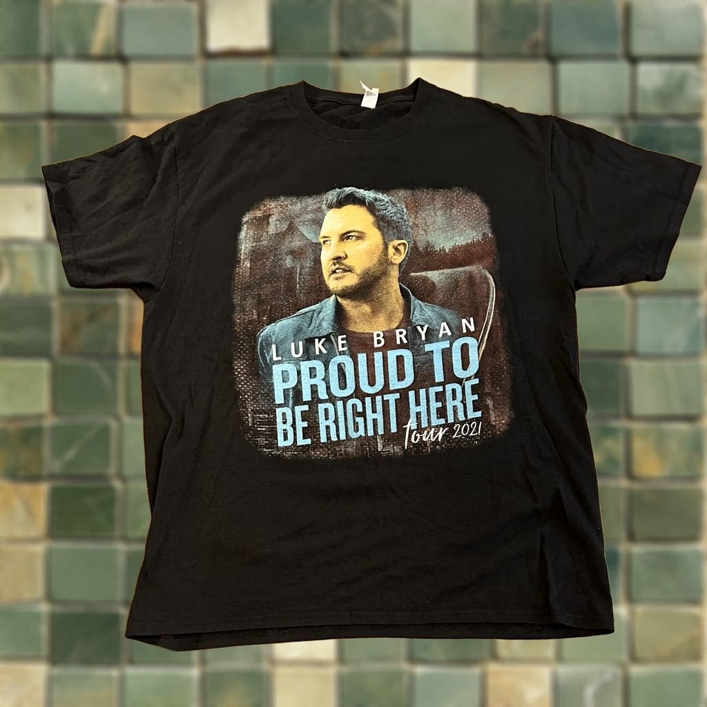 Fruit Of The Loom Luke Bryan 2021 Tour Shirt Large Country Music Mens Size US L / EU 52-54 / 3 - 1 Thumbnail