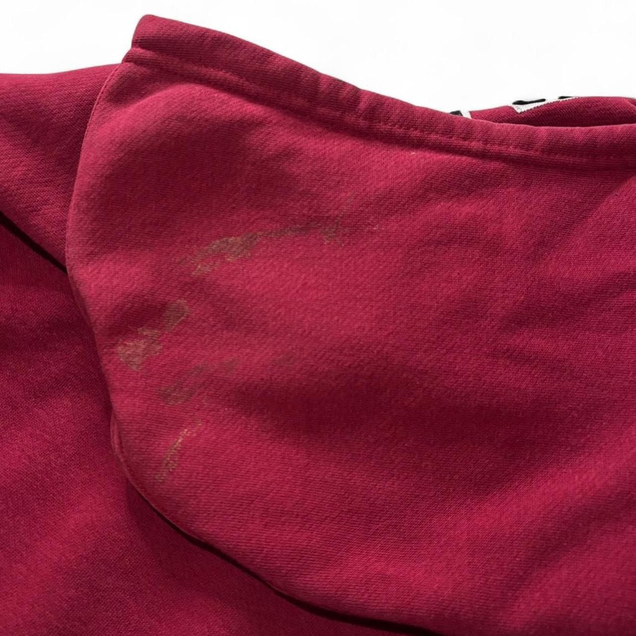 Vintage Vintage 90s Burgundy Oklahoma College Hoodie - M Size US M / EU 48-50 / 2 - 9 Thumbnail