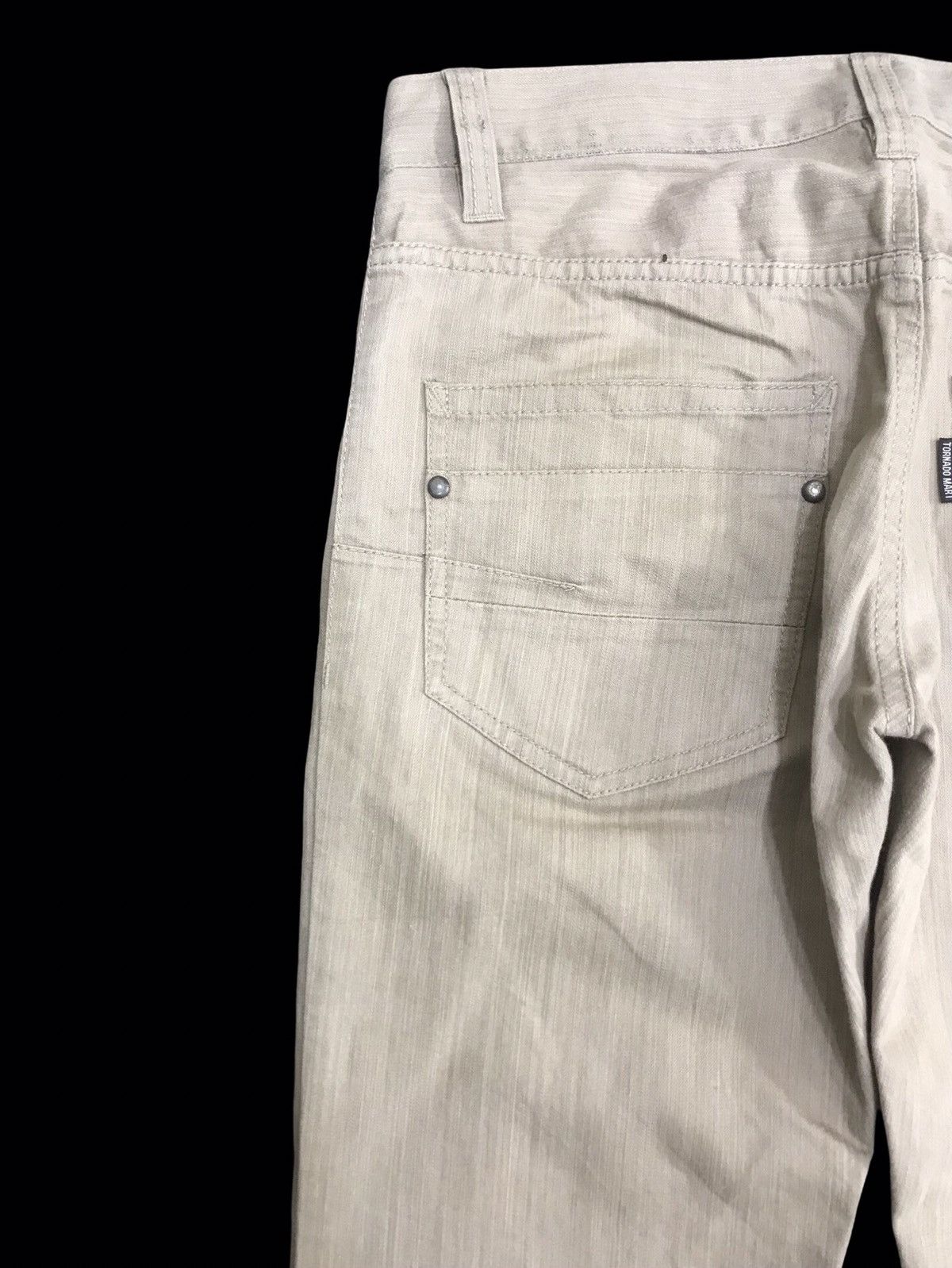 Japanese Brand 💥FLARE💥Tornado Mart Japan LowRise Vertical Flare Pant F240 Size US 29 - 7 Thumbnail