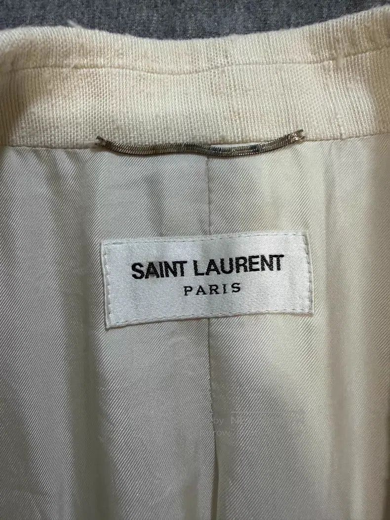 Saint Laurent Paris Saint Laurent Paris Notched Lapel White Suit Size US M / EU 48-50 / 2 - 2 Thumbnail