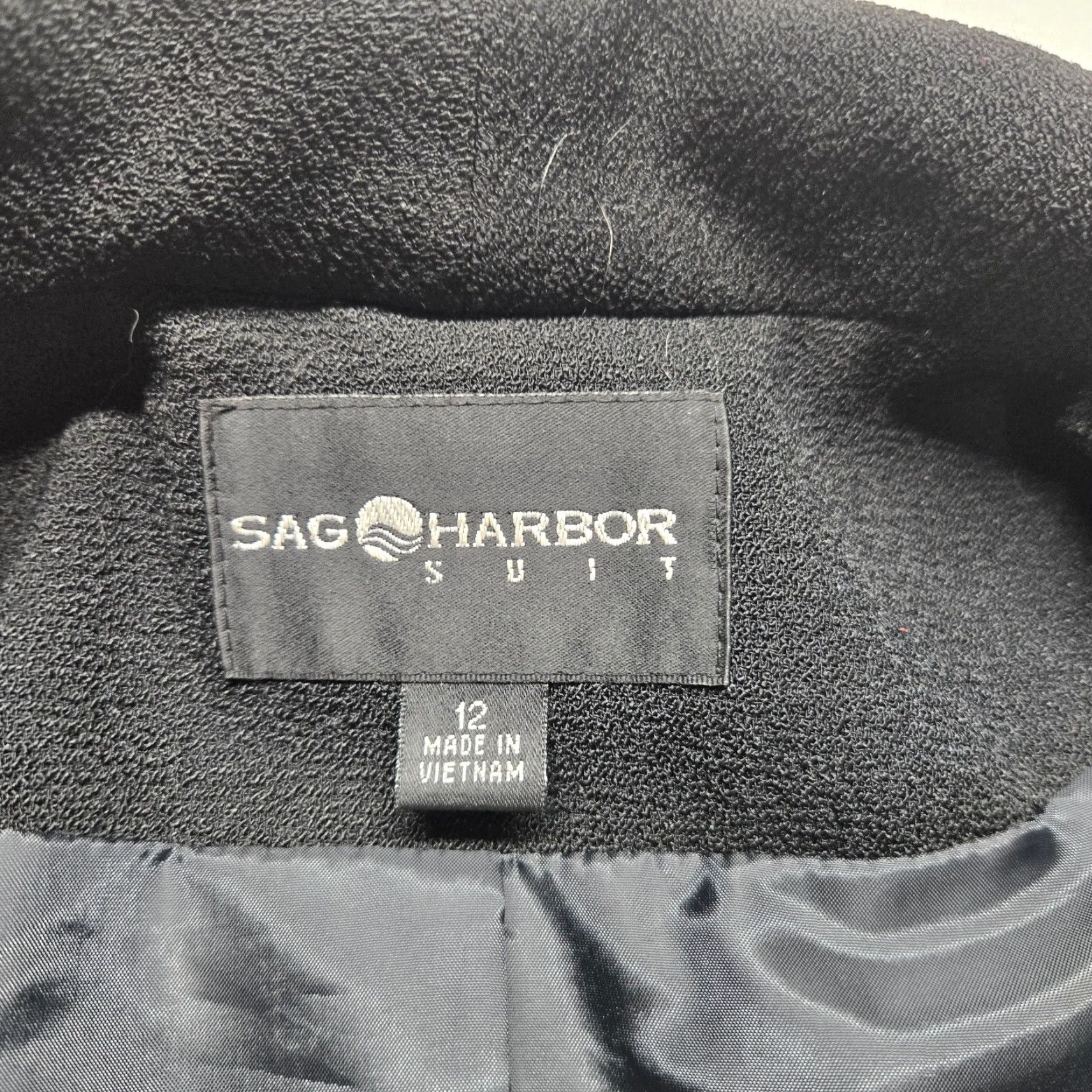 Vintage Sag Harbor Blazer Adult Women's Size 12 Black Pockets Button Up Jacket Size XL / US 12-14 / IT 48-50 - 4 Thumbnail