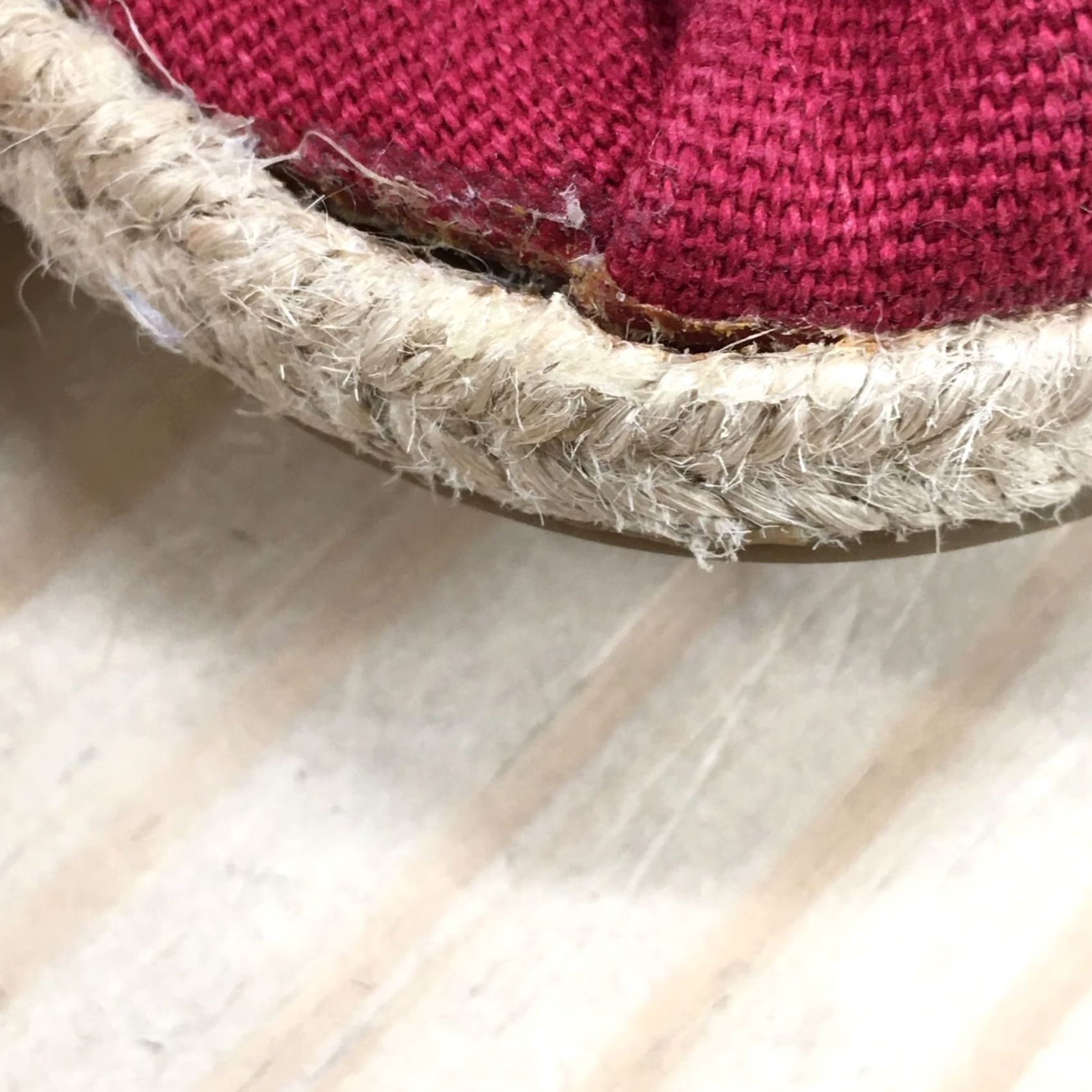 Toms TOMS Womens 9.5 Espadrille Red Canvas Comfort Casual Low Top Flats Size L / US 10 / IT 46 - 4 Thumbnail
