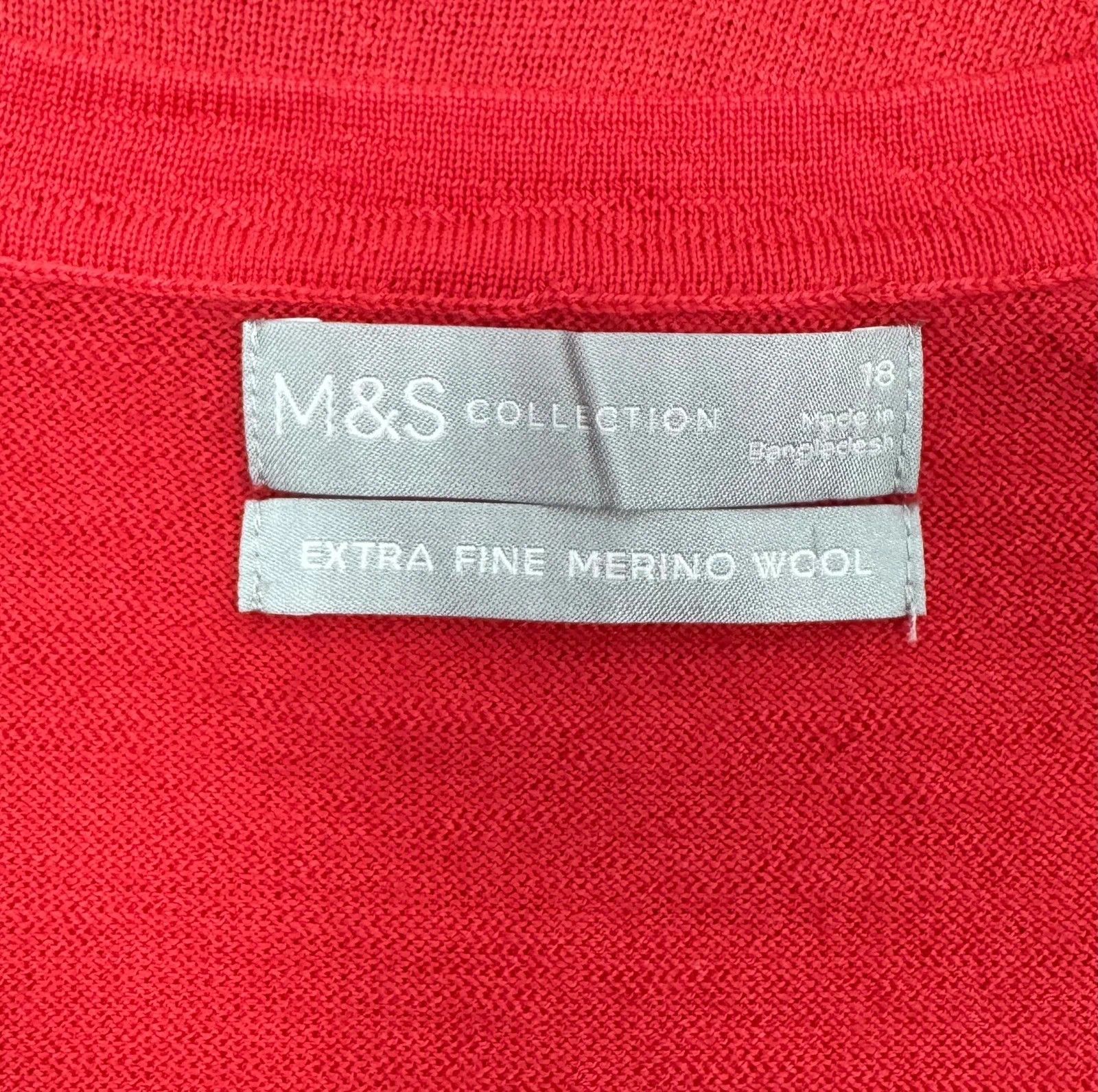 Other M&S Collection Extra Merino Wool Pullover Sweater size 18 Size XL / US 12-14 / IT 48-50 - 10 Thumbnail
