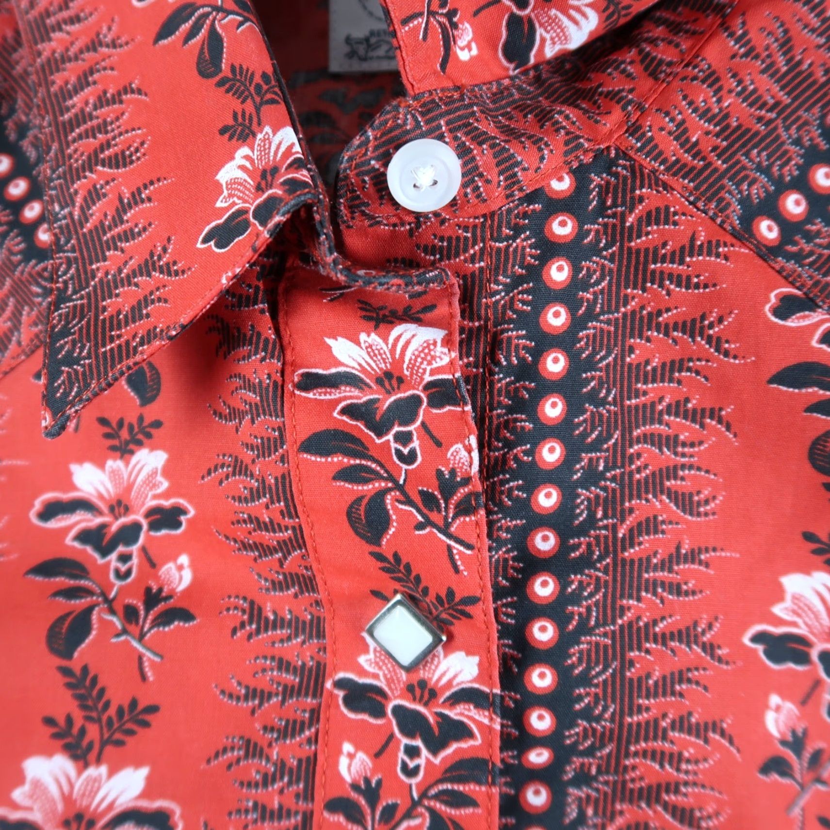 VINTAGE Panhandle Slim Western Shirt Womens Long Sleeve Button-Up Red Size L