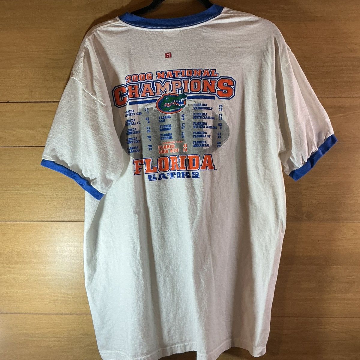 Anvil Anvil UF National Champions 2006 Men’s XL Blue Ringer Tee Size US XL / EU 56 / 4 - 5 Thumbnail