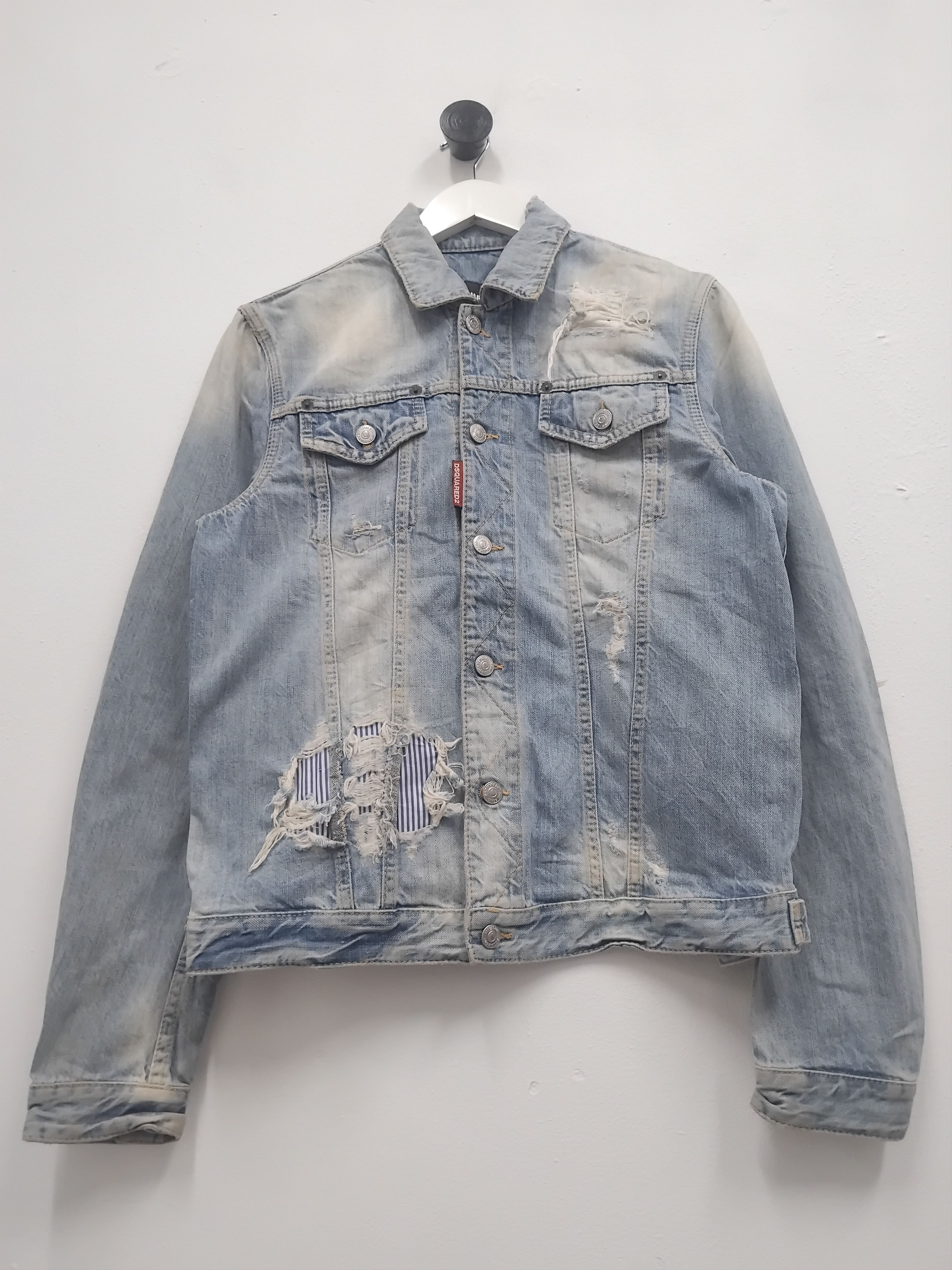 Dsquared2 💥Dsquared2 made in Italy stonewash distressed jacket Size US M / EU 48-50 / 2 - 10 Thumbnail