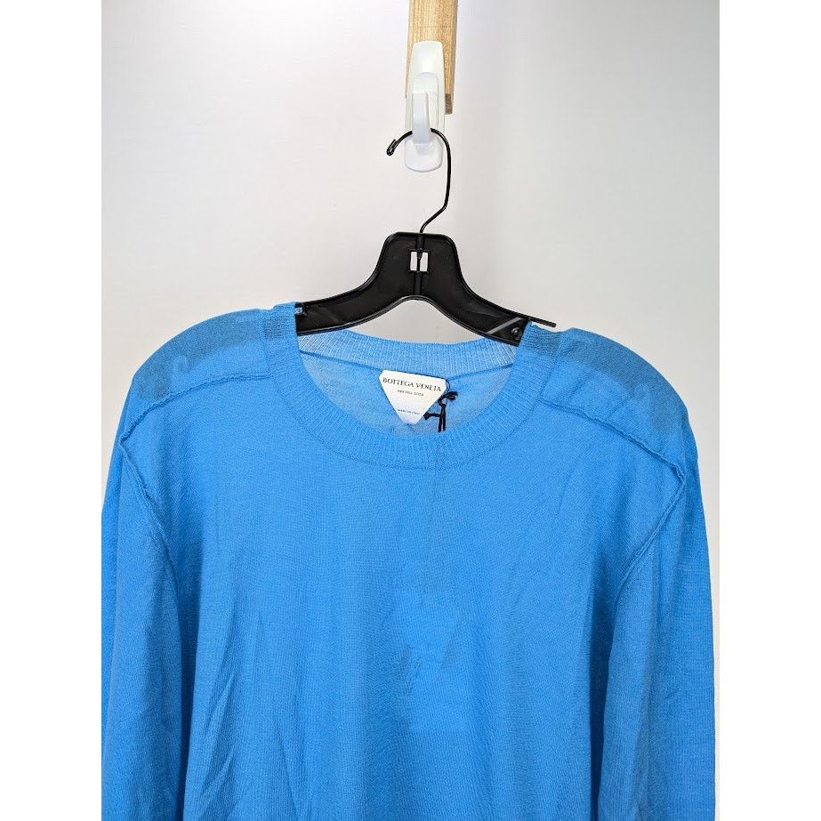 Bottega Veneta o1rshd1 Off Gauge Superfine Cashmere Sweater in Blue Size US L / EU 52-54 / 3 - 4 Thumbnail