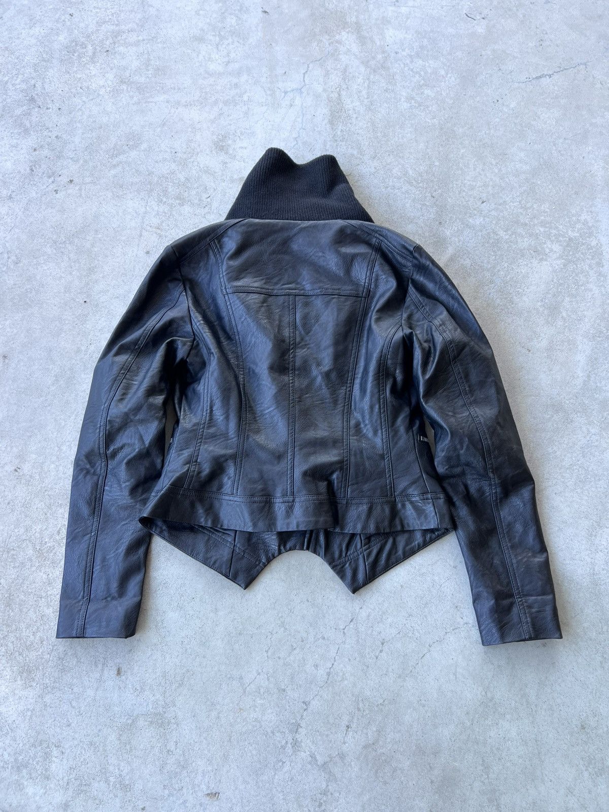 Other Avant Garde Leather Asymmetrical Zip Jacket Size M / US 6-8 / IT 42-44 - 5 Thumbnail