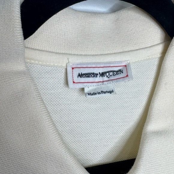 Alexander McQueen Alexander McQueen Cotton Pique Polo Vanilla Men’s Medium Size US M / EU 48-50 / 2 - 3 Thumbnail