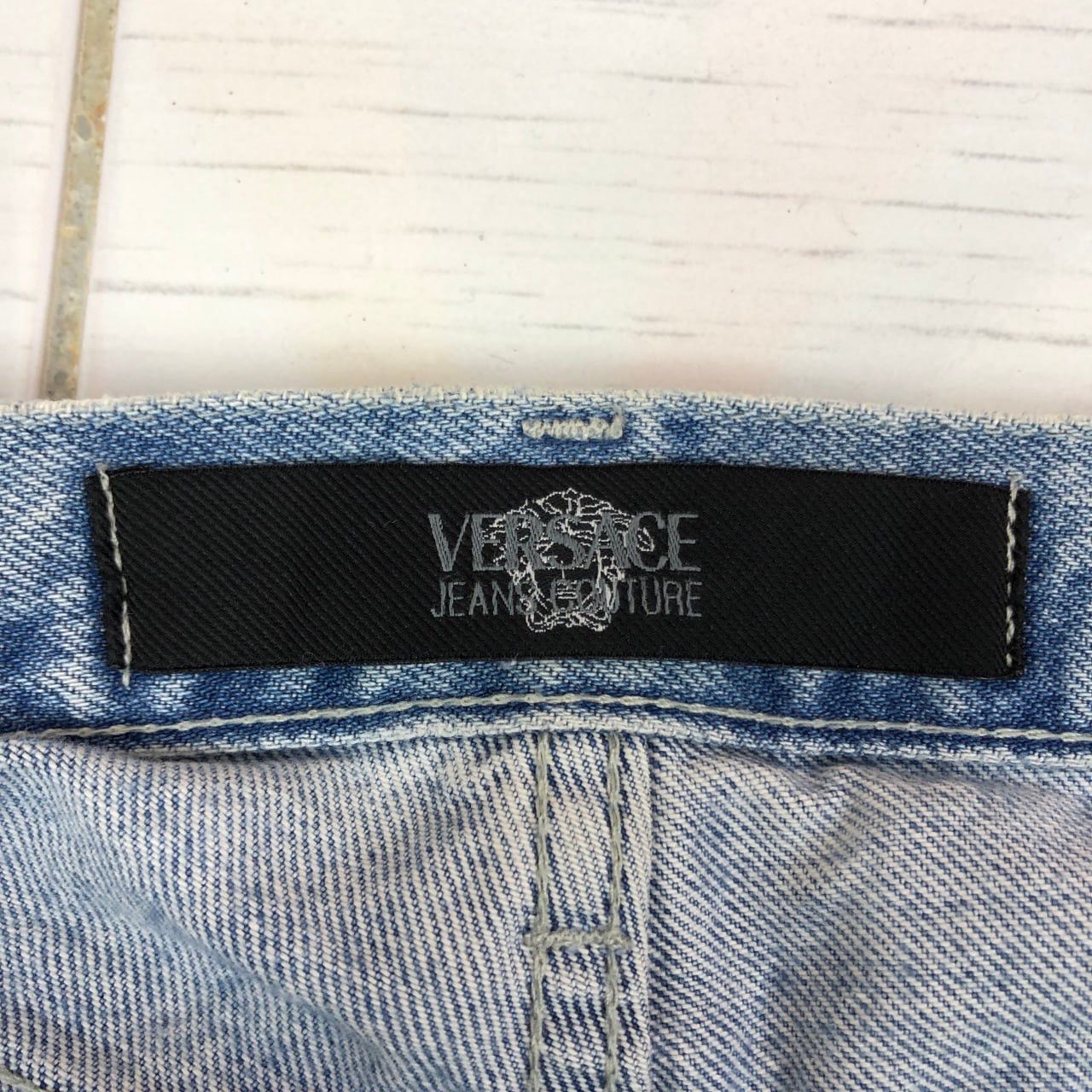 Versace VERSACE Medusa Washed Denim Jeans #1055/AK Size US 36 / EU 52 - 14 Thumbnail