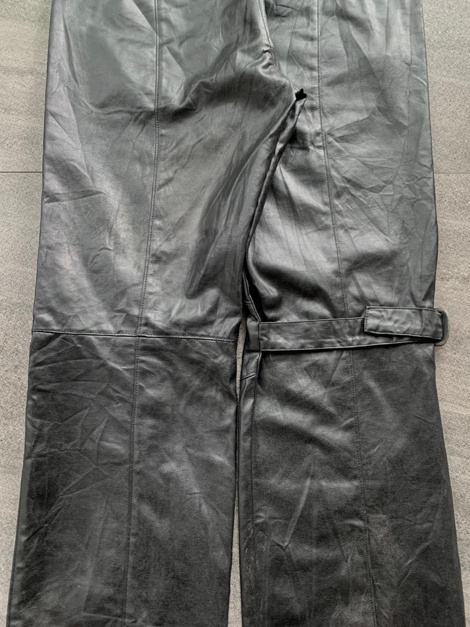 Yoshiyuki Konishi FREE TAX! Bondage Zippered Leather Flared Pants Size US 30 / EU 46 - 6 Thumbnail