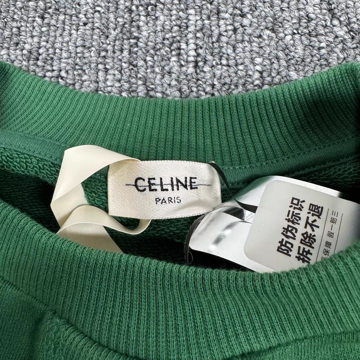 Gucci Celine Green Big Logo Short Hoodie S New With Tags Size S / US 4 / IT 40 - 6 Thumbnail