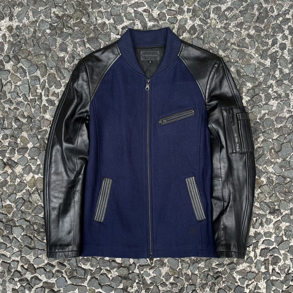 Murder License Murder License Wool & Goat Leather Hybrid Jacket Size US S / EU 44-46 / 1 - 1 Thumbnail