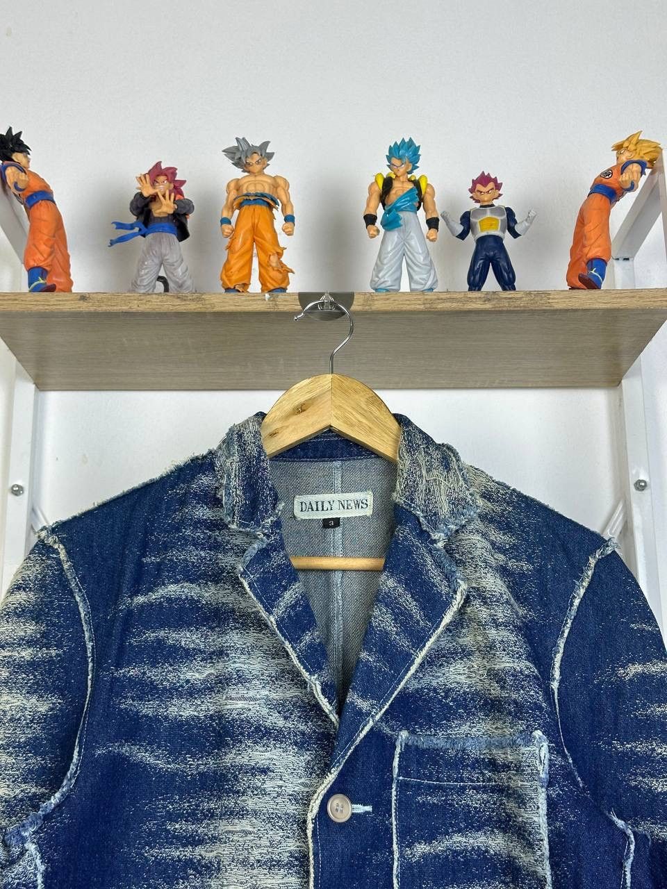 If Six Was Nine × Japanese Brand DAILY NEWS RARE DESIGN LIKE DENIM JACKET Size US M / EU 48-50 / 2 - 5 Thumbnail
