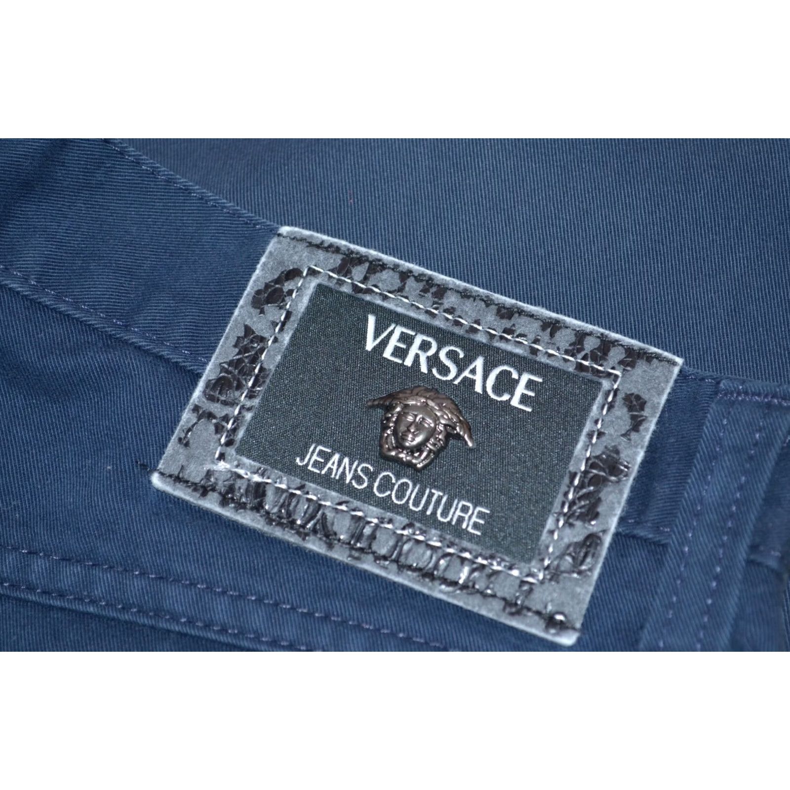 Versace Jeans Couture VINTAGE Versace Jeans Couture Navy Cotton Chino Jeans 30 / IT44 Mens Size US 30 / EU 46 - 5 Thumbnail