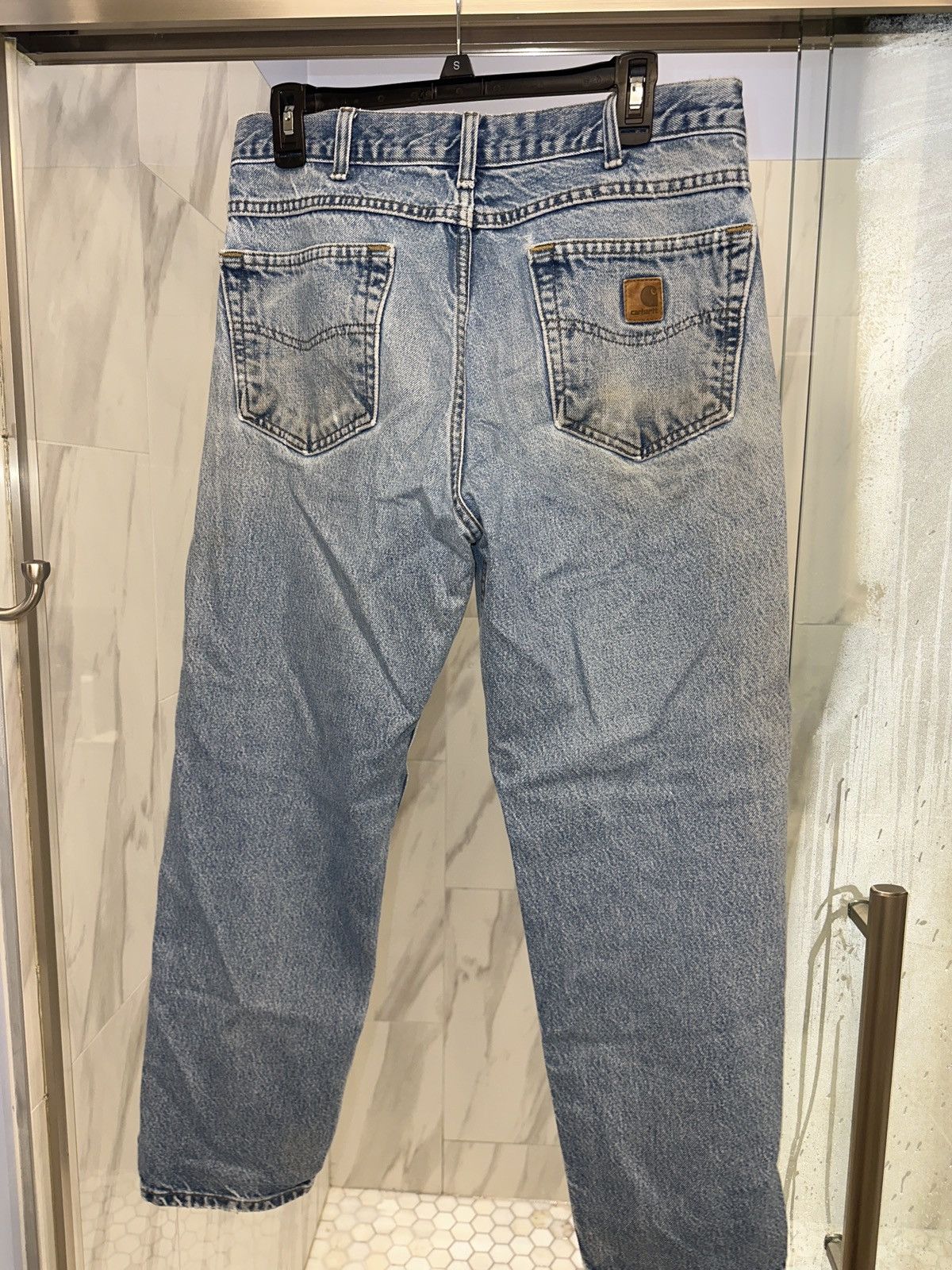 Carhartt × Vintage Carhartt Denim Vintage Worn 32x30 Size US 32 / EU 48 - 5 Thumbnail