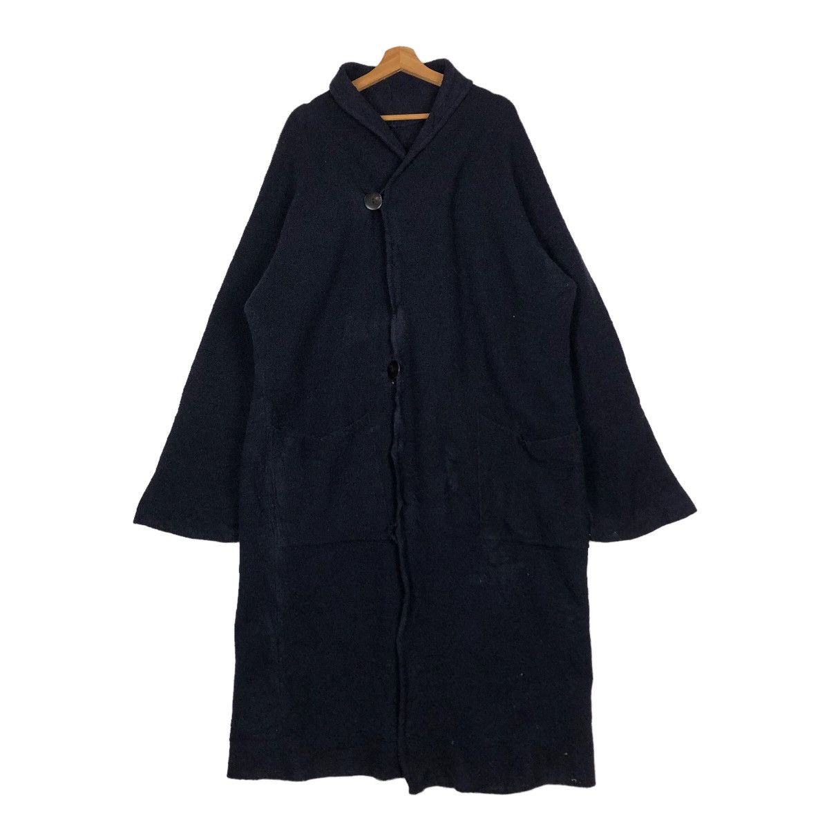 Issey Miyake 🔥Rich Black - Long Fly Coats Jacket Jungmen Japan Size US L / EU 52-54 / 3 - 1 Thumbnail