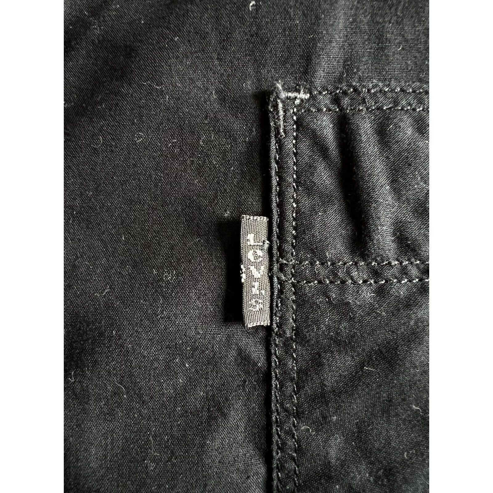 Levi's VINTAGE Levi's US Navy Deck Shirt XL Black Button-Up Mens Size US XL / EU 56 / 4 - 4 Thumbnail