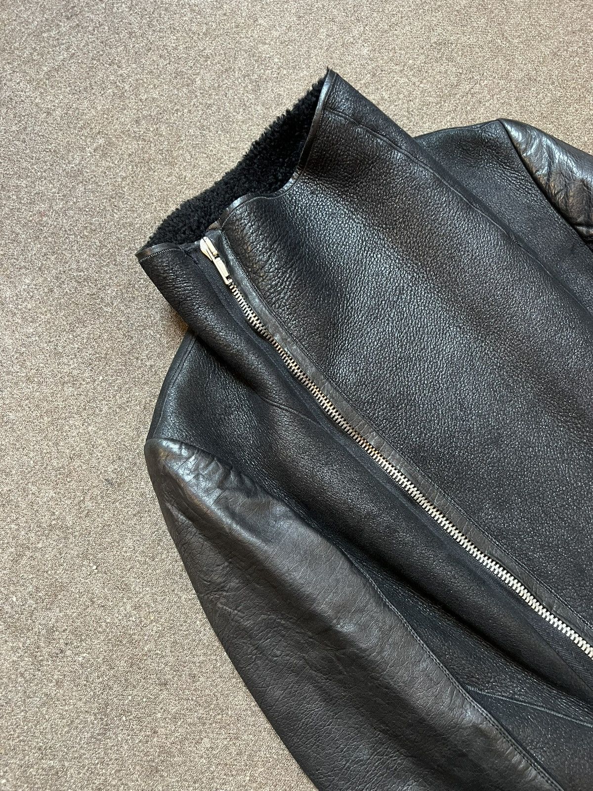 Rick Owens Rick Owens FW08 Shearling Leather Jacket Size M / US 6-8 / IT 42-44 - 6 Thumbnail