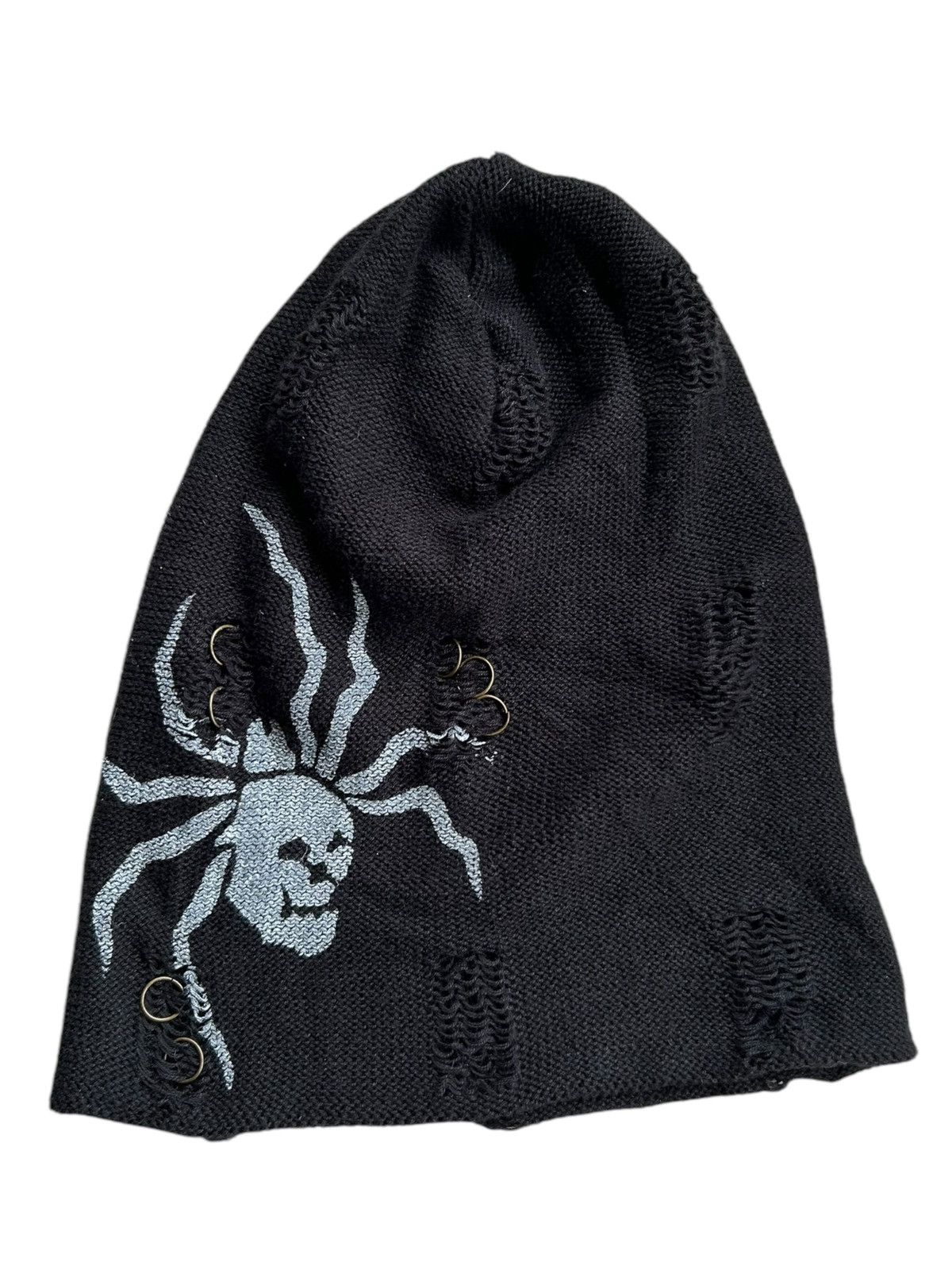 Kapital Skull Distressed Japanese Punk Bondage Style Beanie Hats Size ONE SIZE - 3 Thumbnail