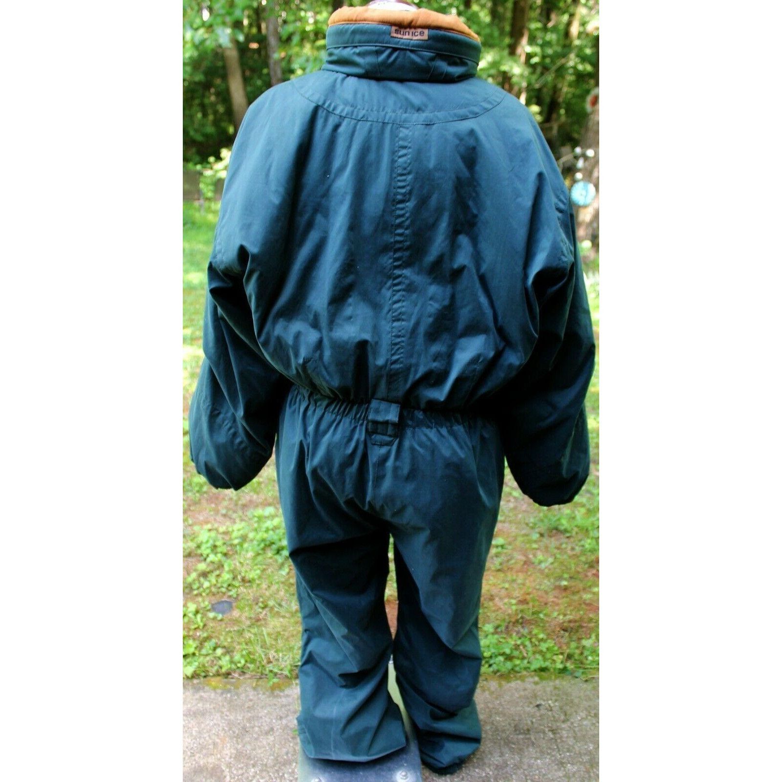 Vtg 80/90s Hunter Green Snowsuit Ski Full Body Suit Womens s